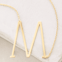 monogram necklace