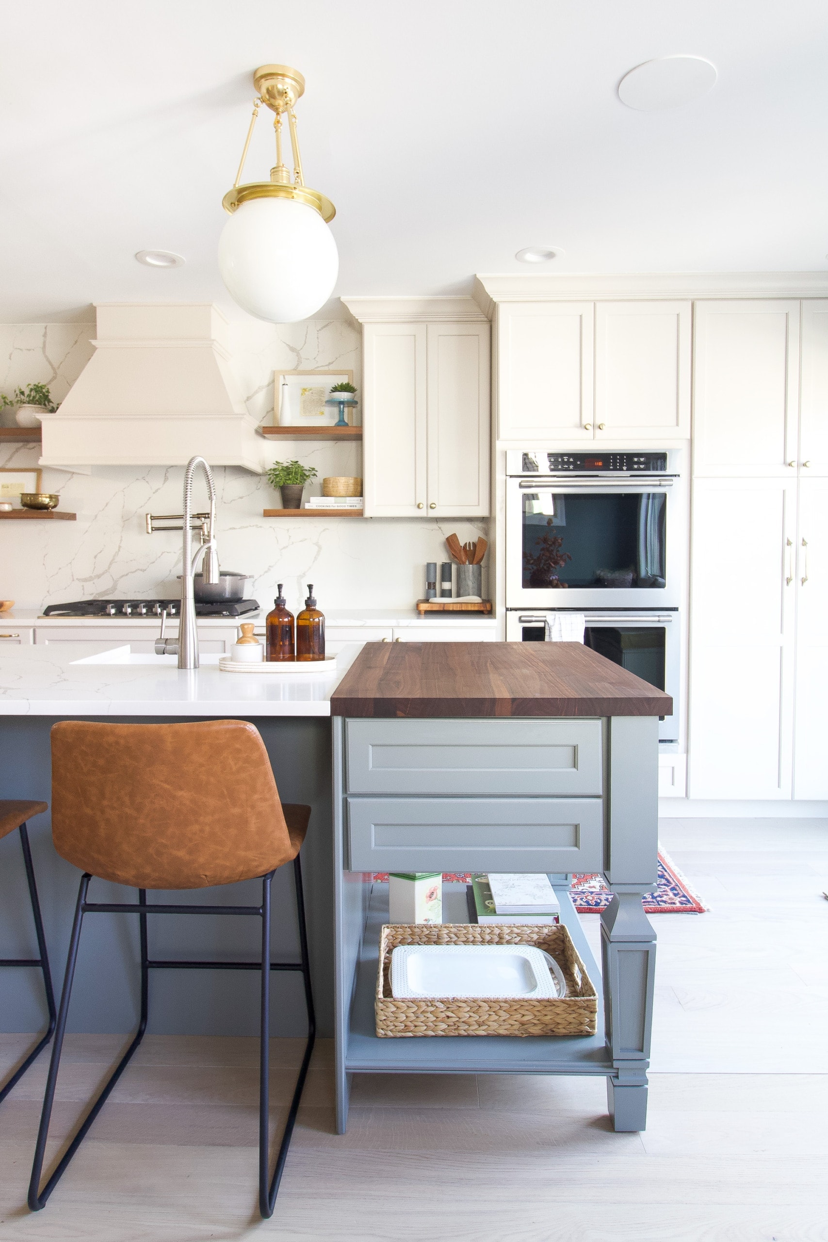 Our butcher block in our kitchen island