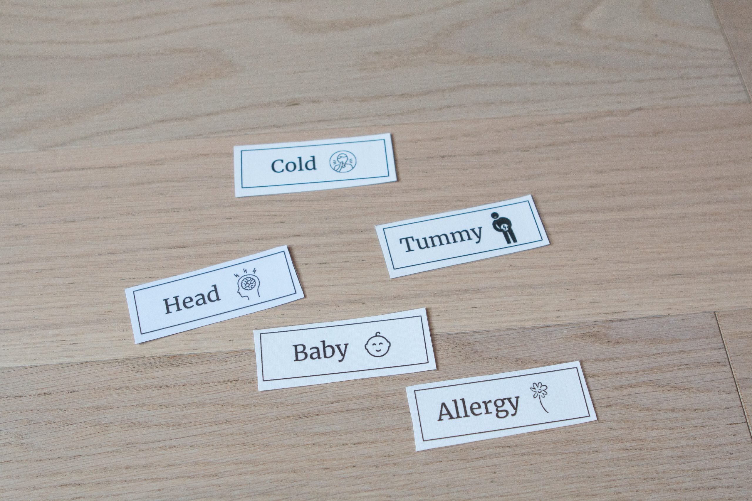 Create labels to organize medicine