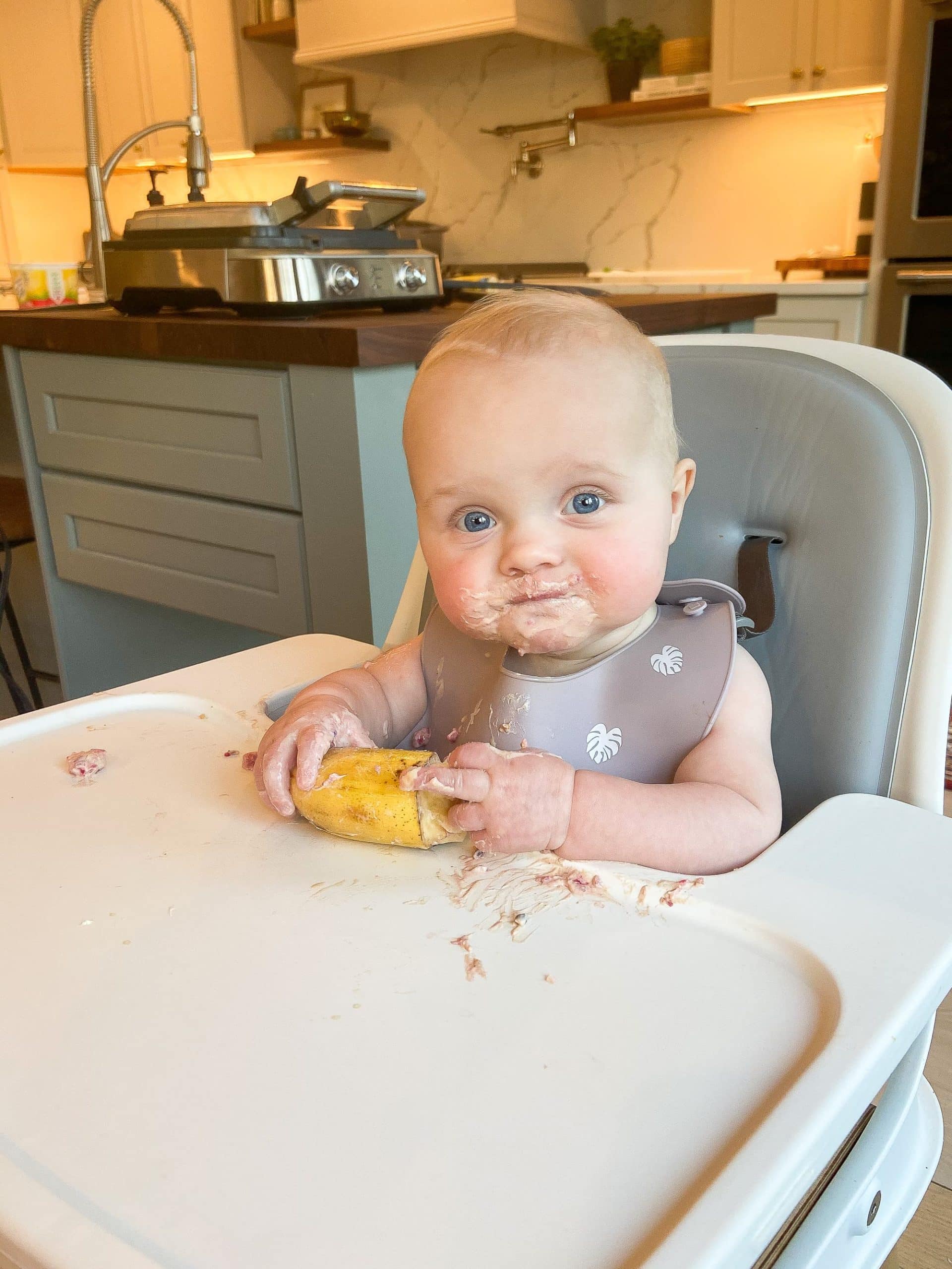 Rory loving baby led weaning