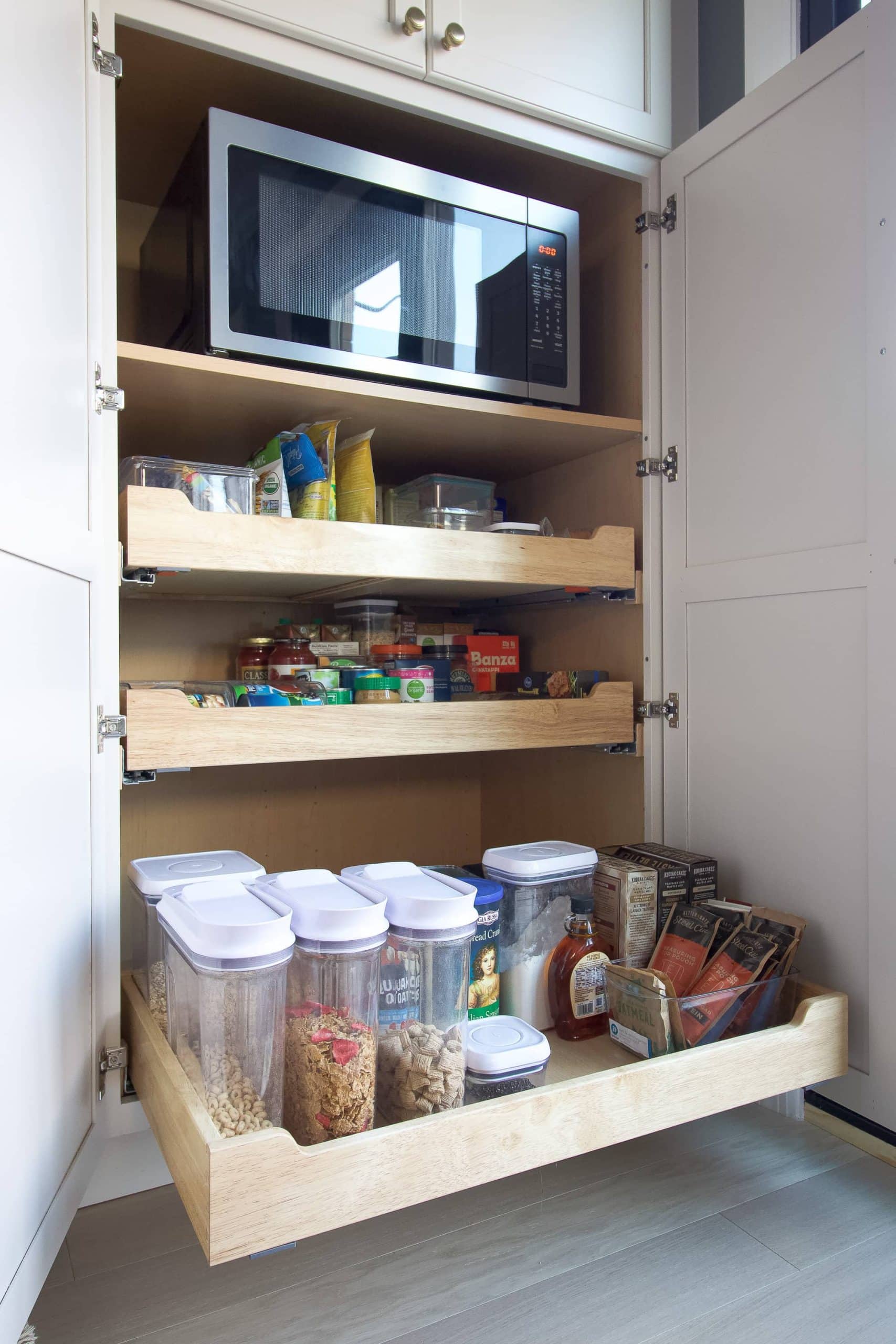 Our new kitchen pantry drawers