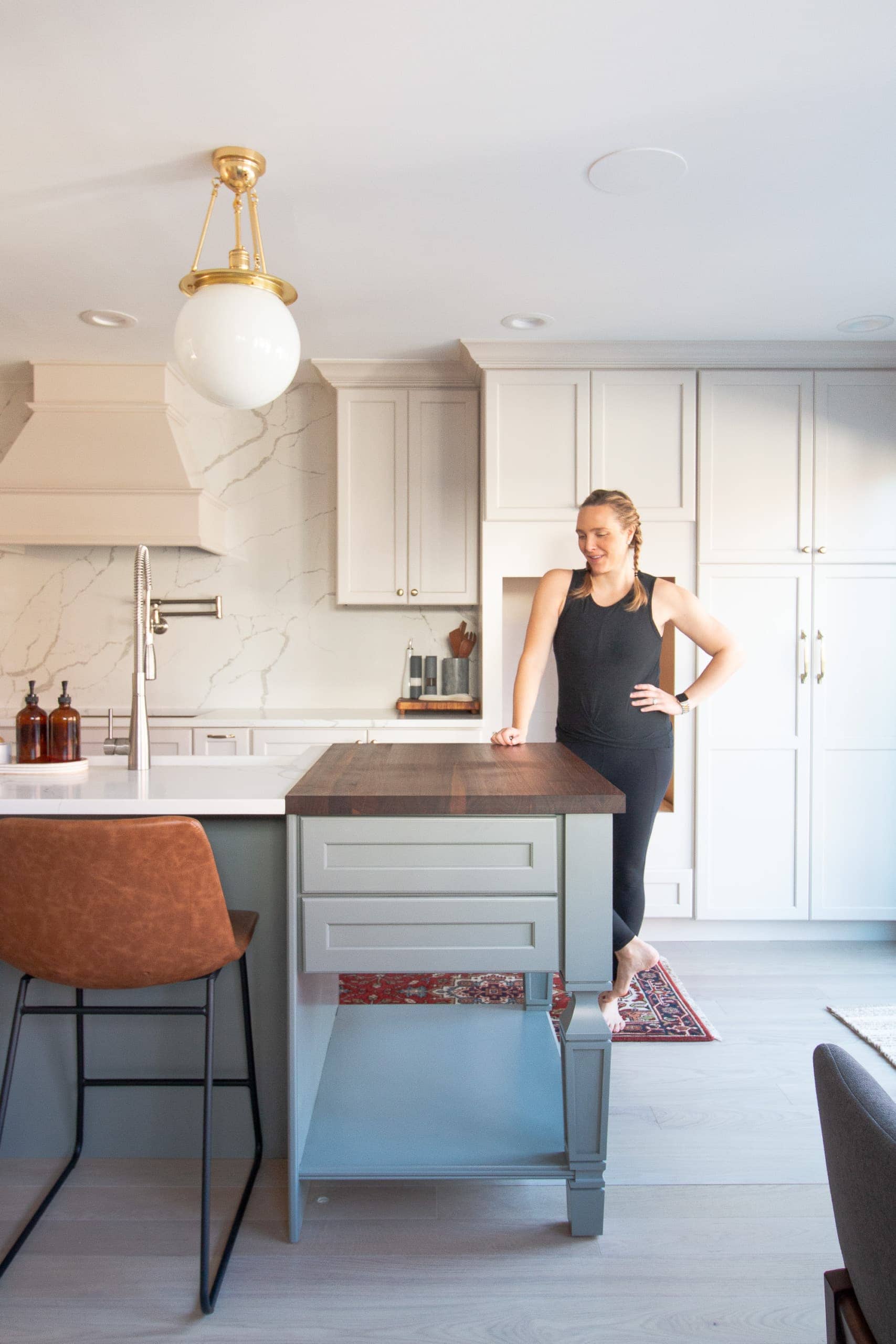 Adding a butcher block to our kitchen island