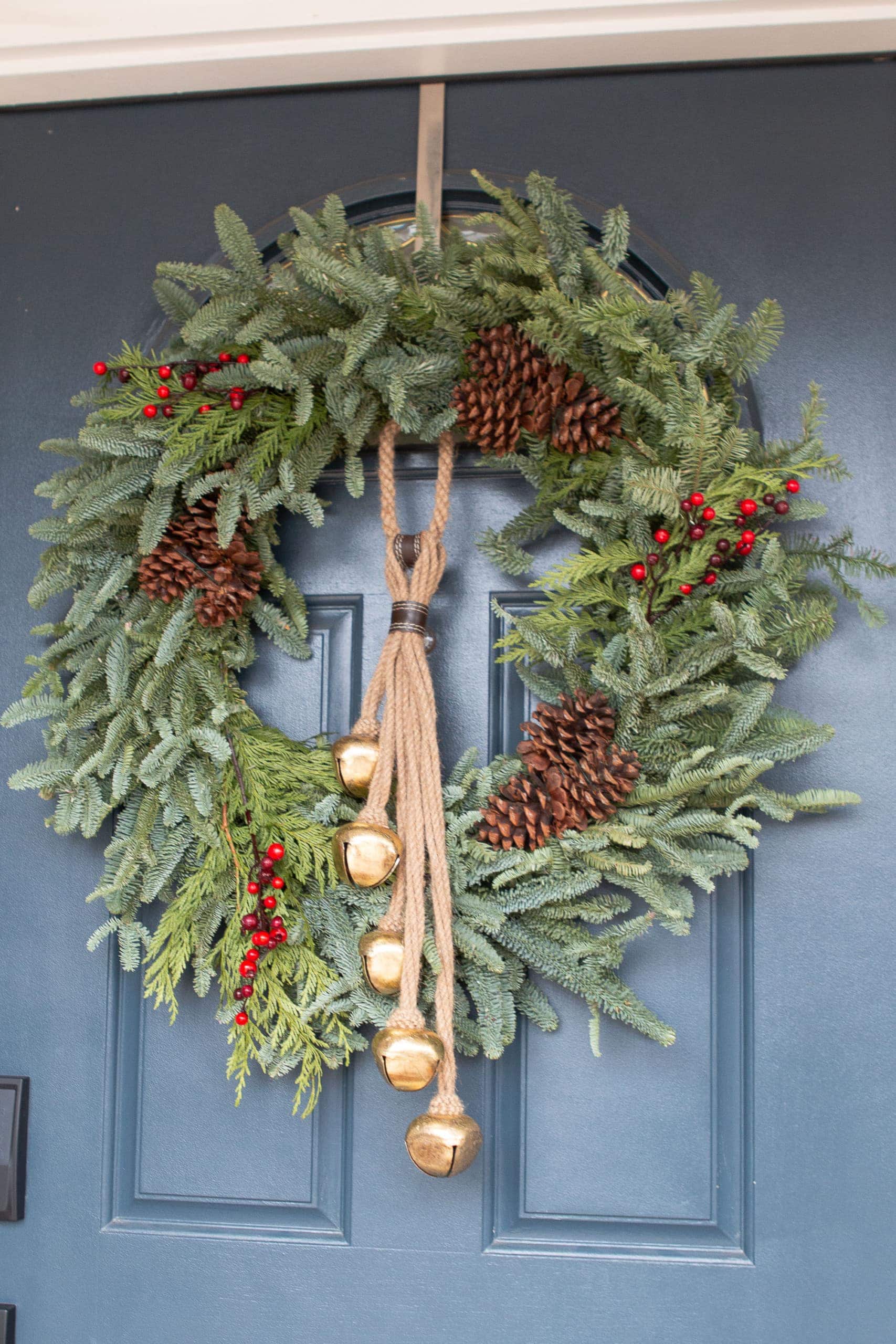 Fresh wreath from Costco