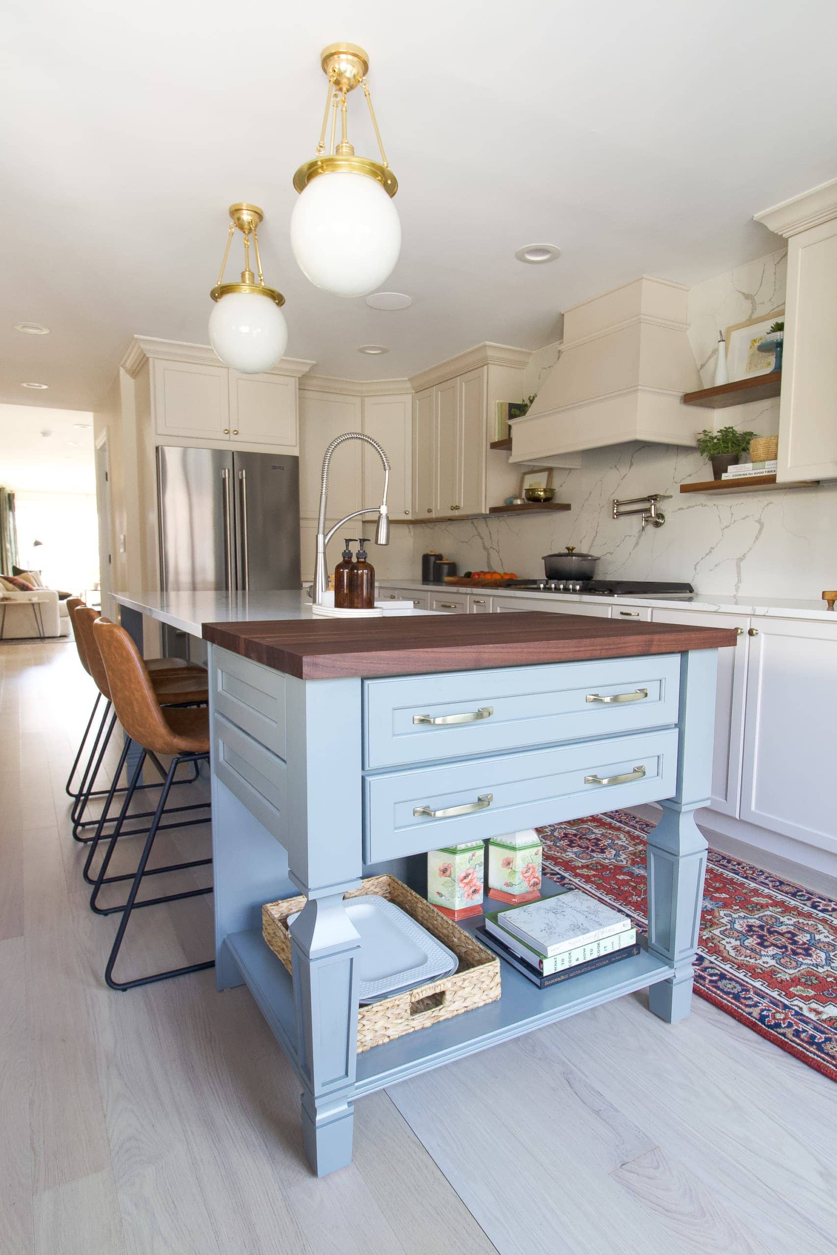 The butcher block in our kitchen