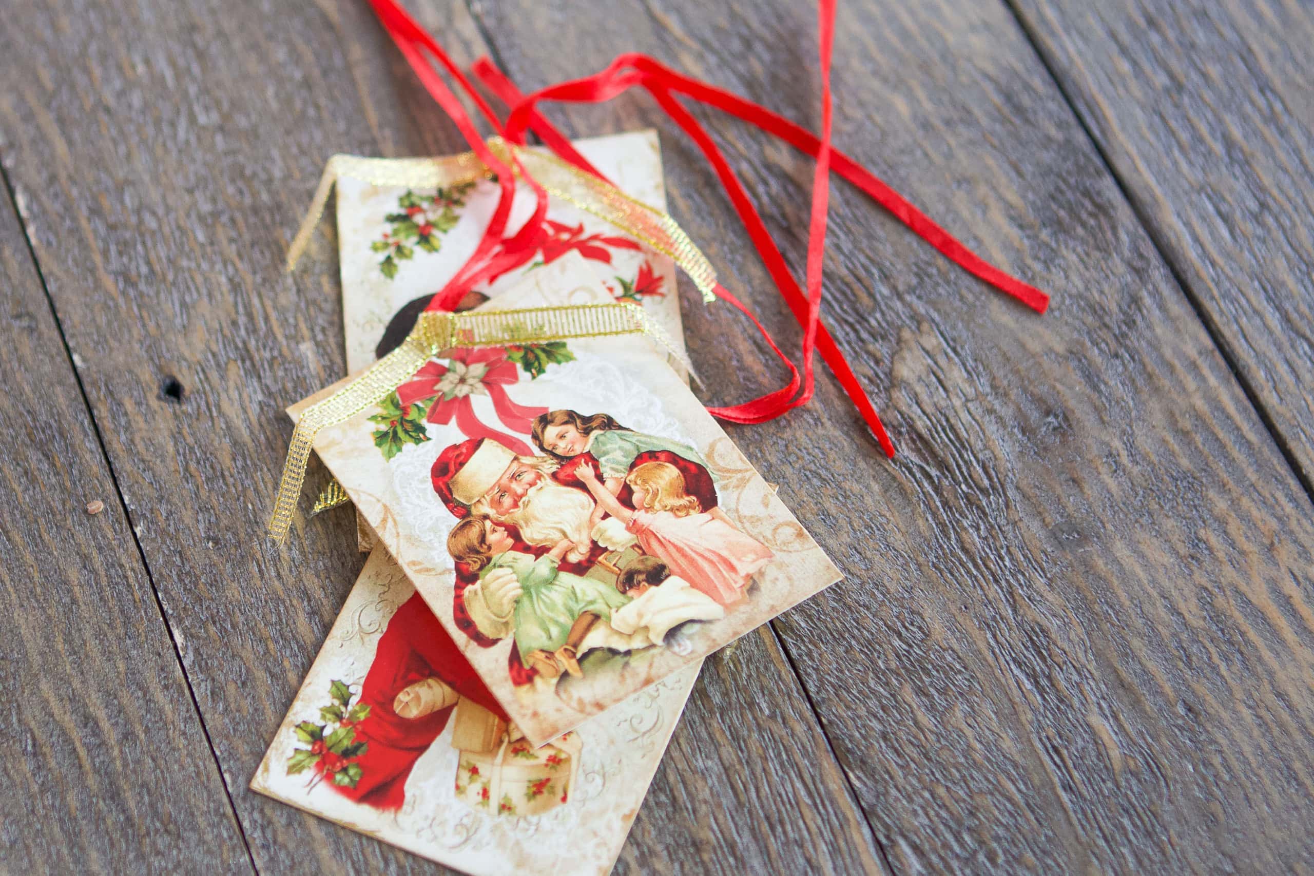 Use vintage gift tags