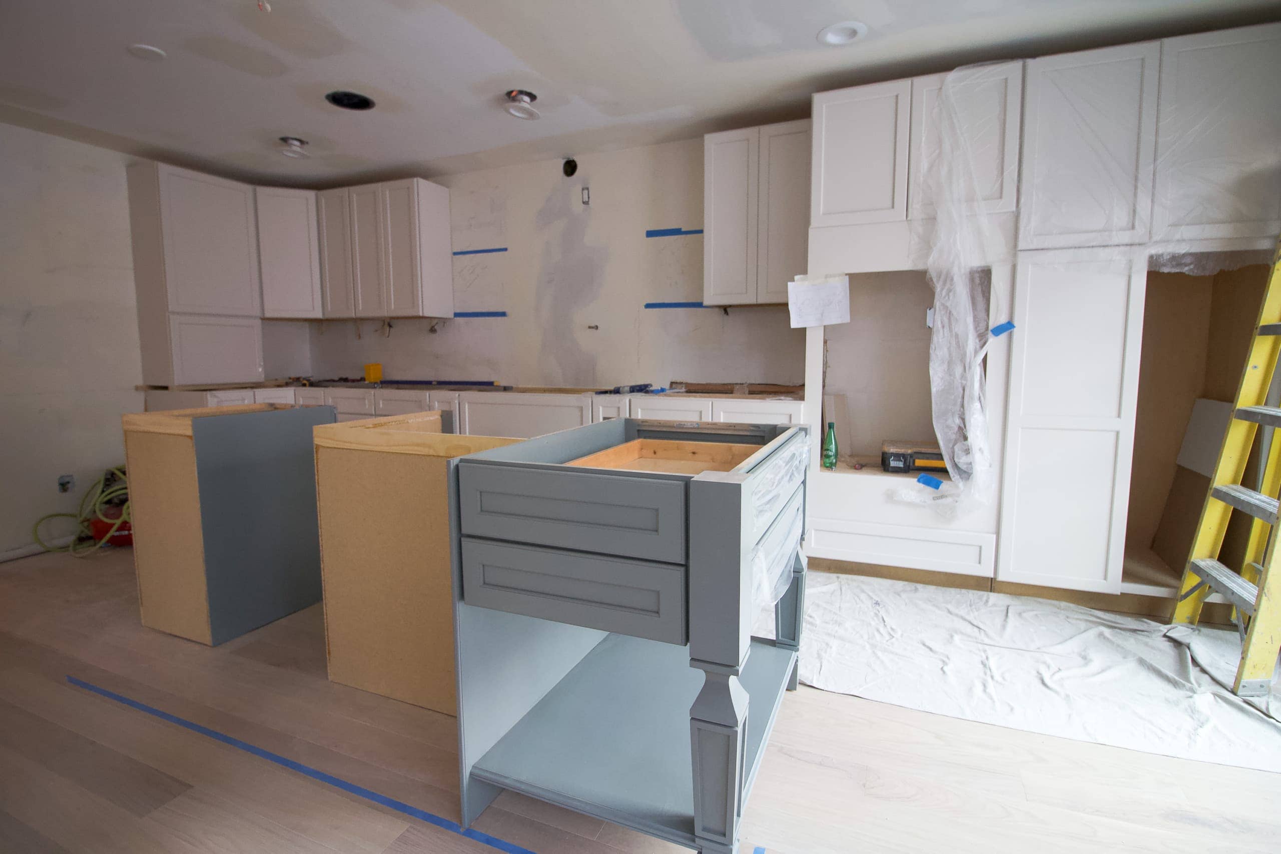 Our kitchen cabinets are in