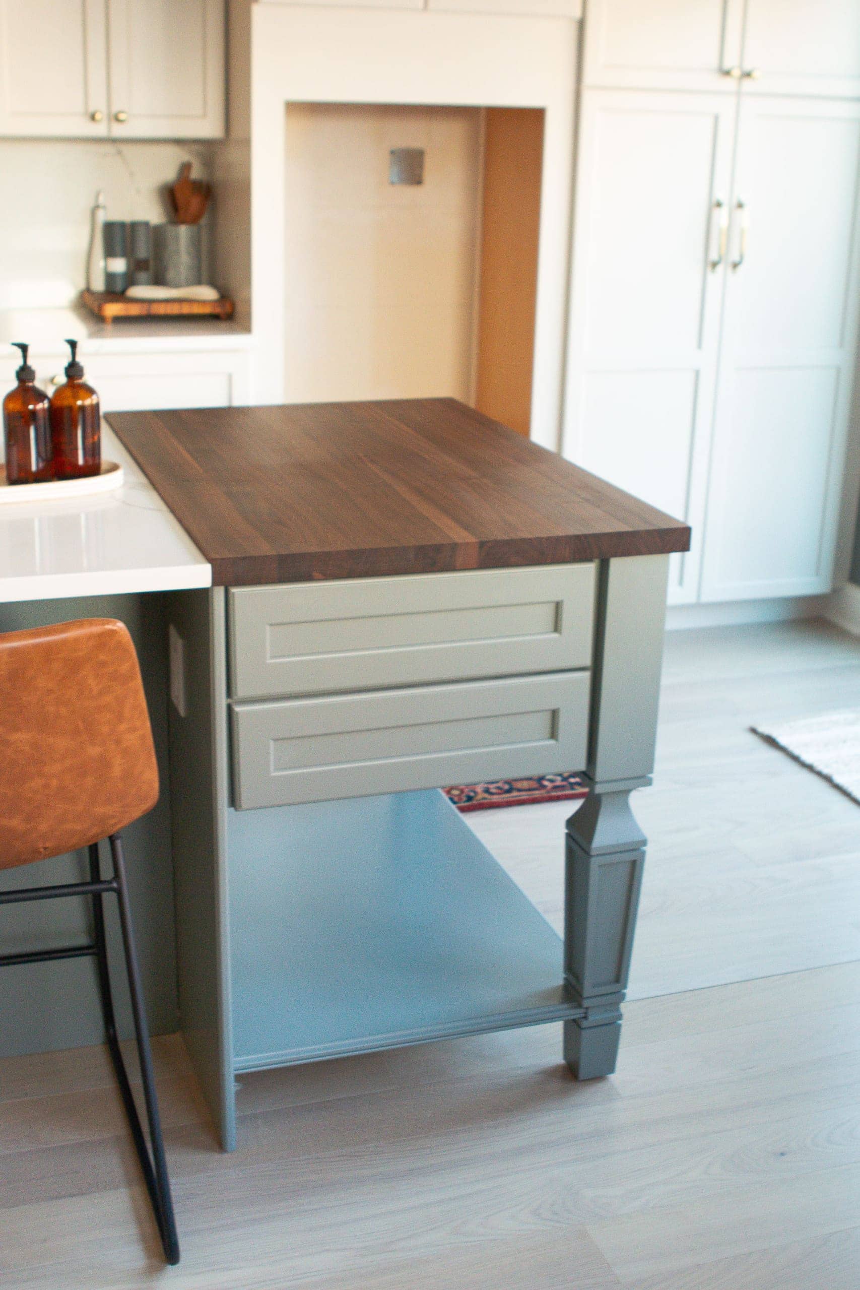 Adding a wood butcher block to our kitchen