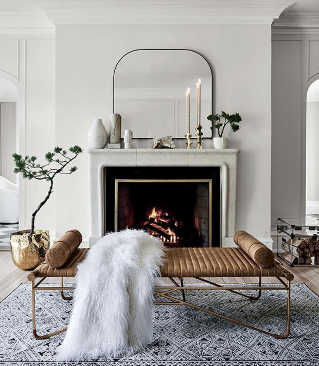 CB2 fireplace