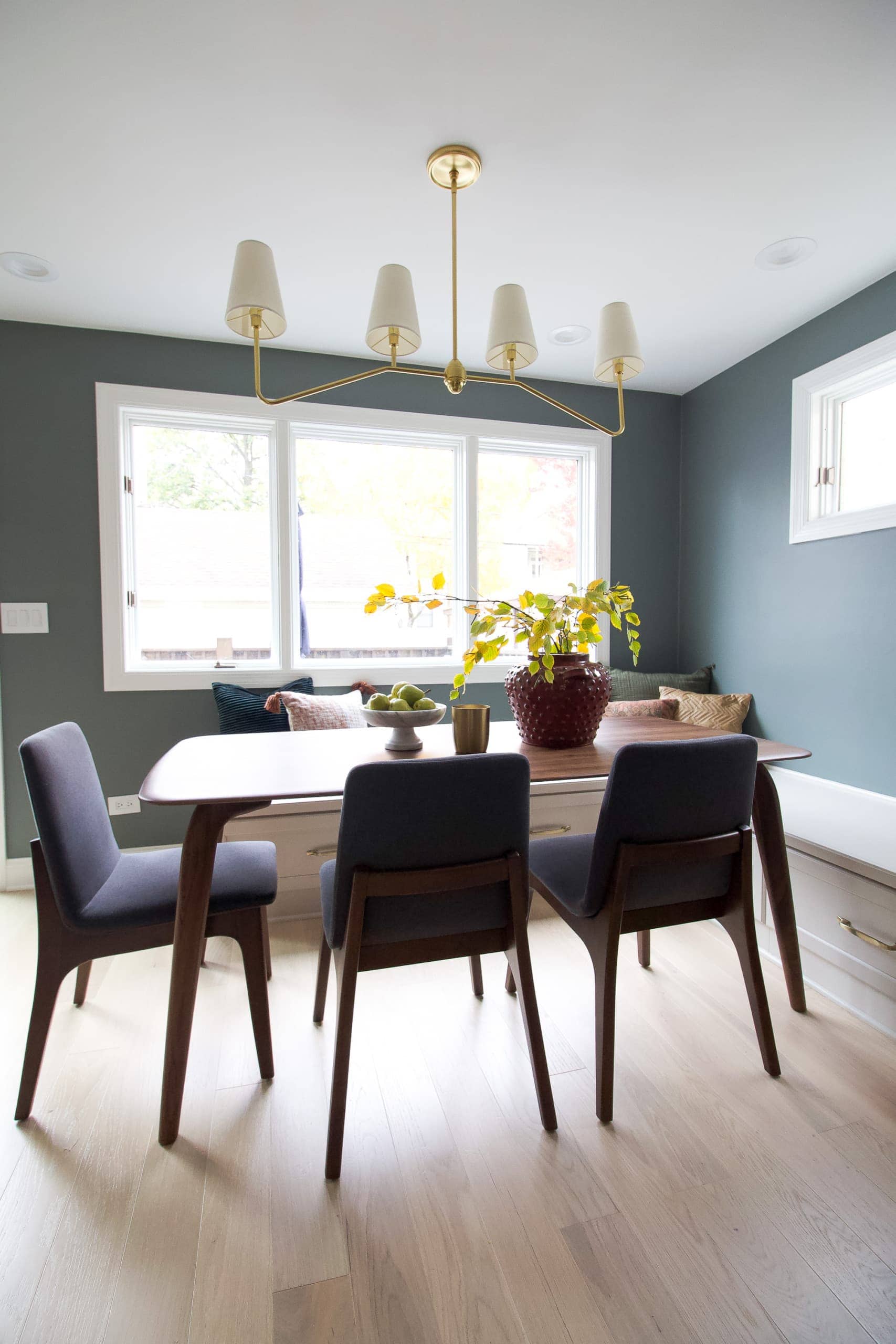 Our new dining room nook in our kitchen