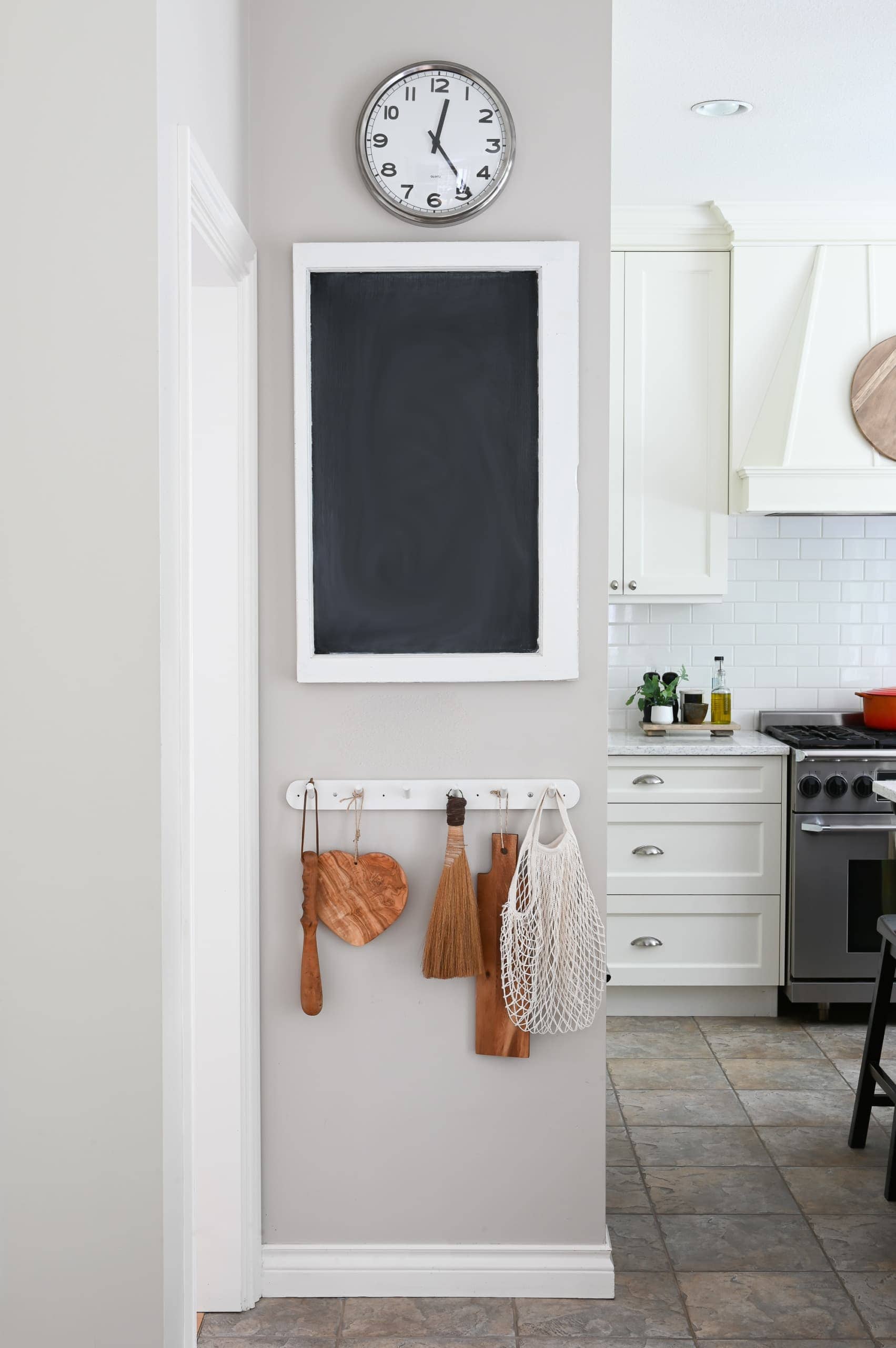 DIY chalkboard on an old window