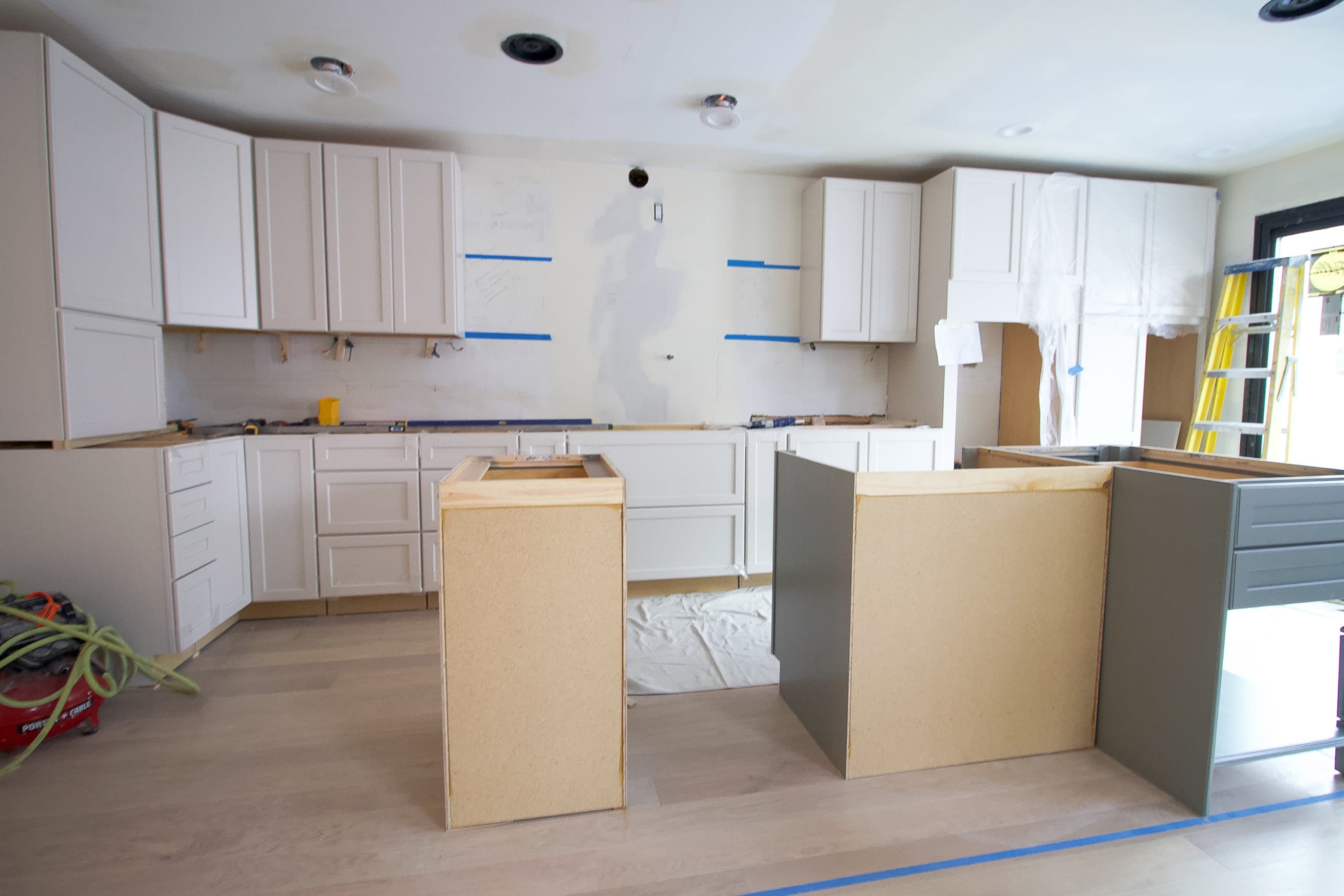 Kitchen cabinet install in our new kitchen