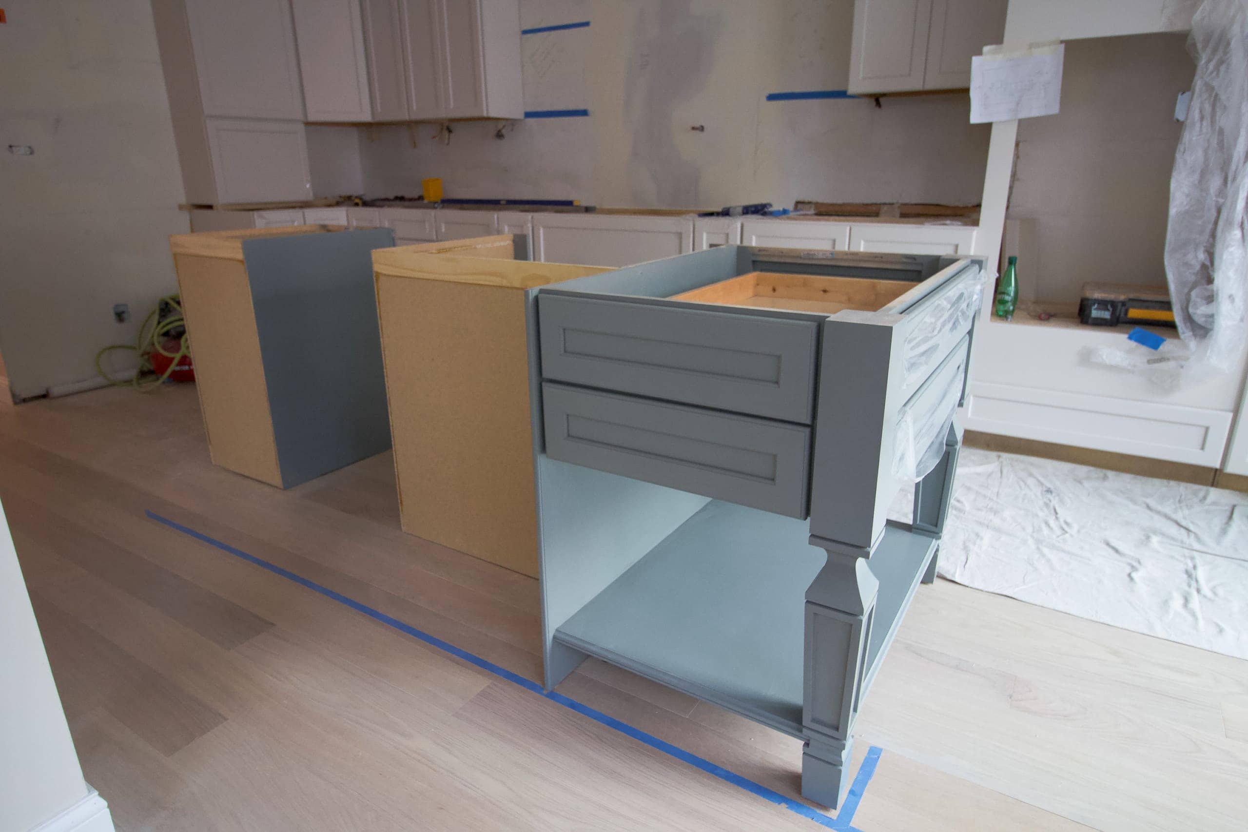 The kitchen island