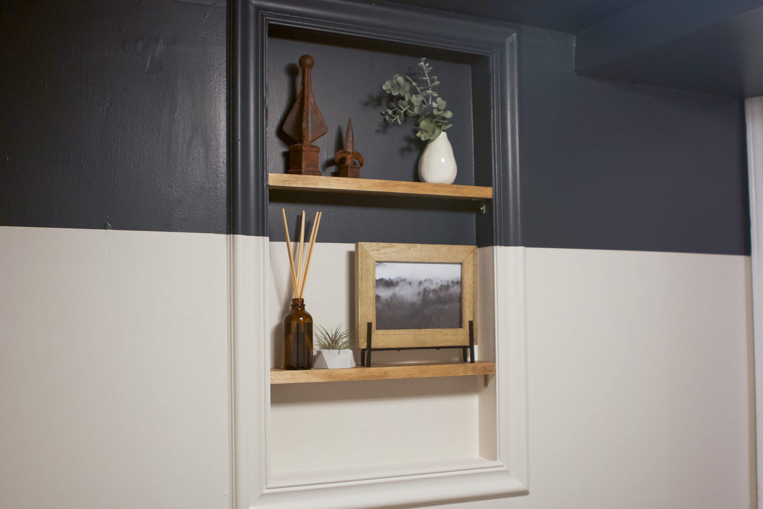 Window shelves in our bathroom