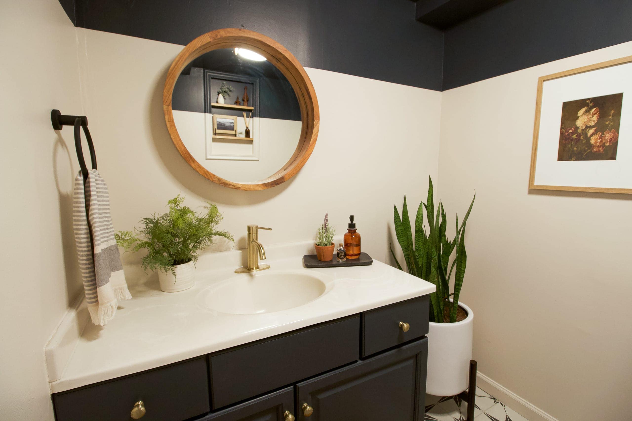 Our new basement bathroom makeover