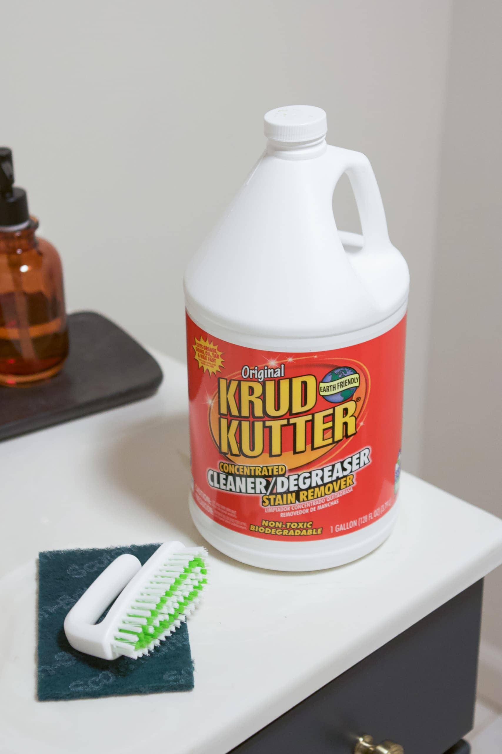 First, clean the floor with krud kutter