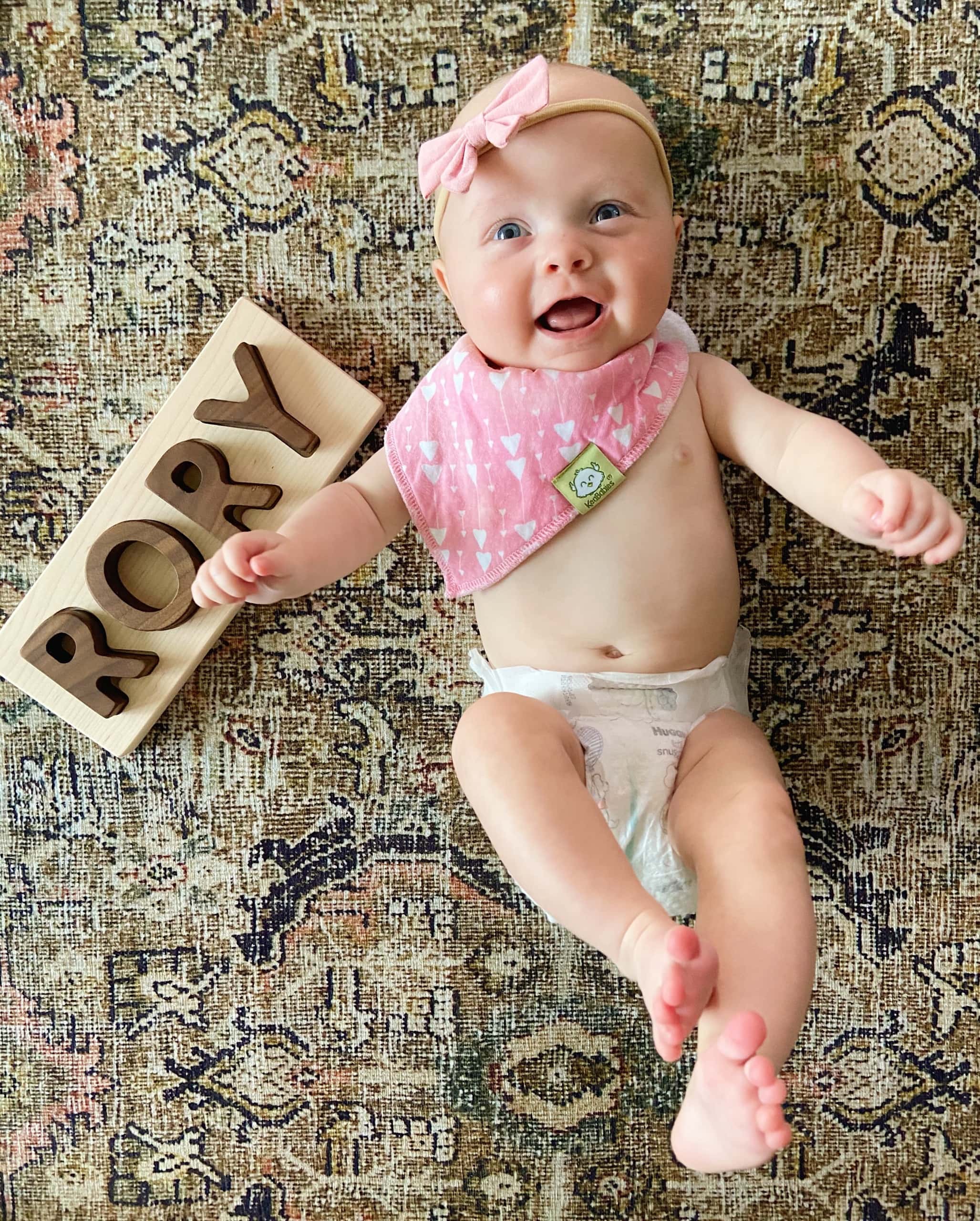 Rory with her wood puzzle