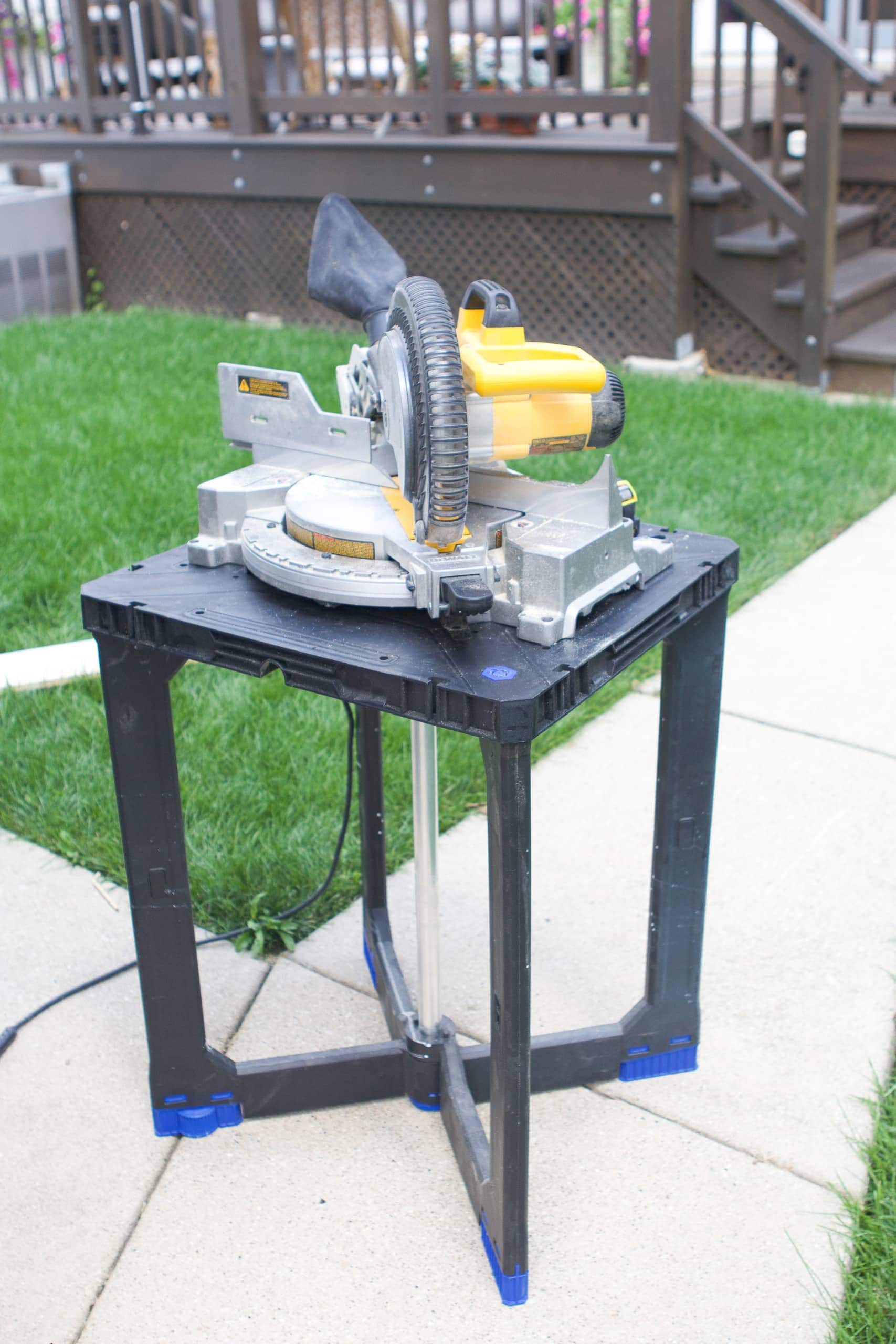 Setting up a miter saw to make simple wood shelves