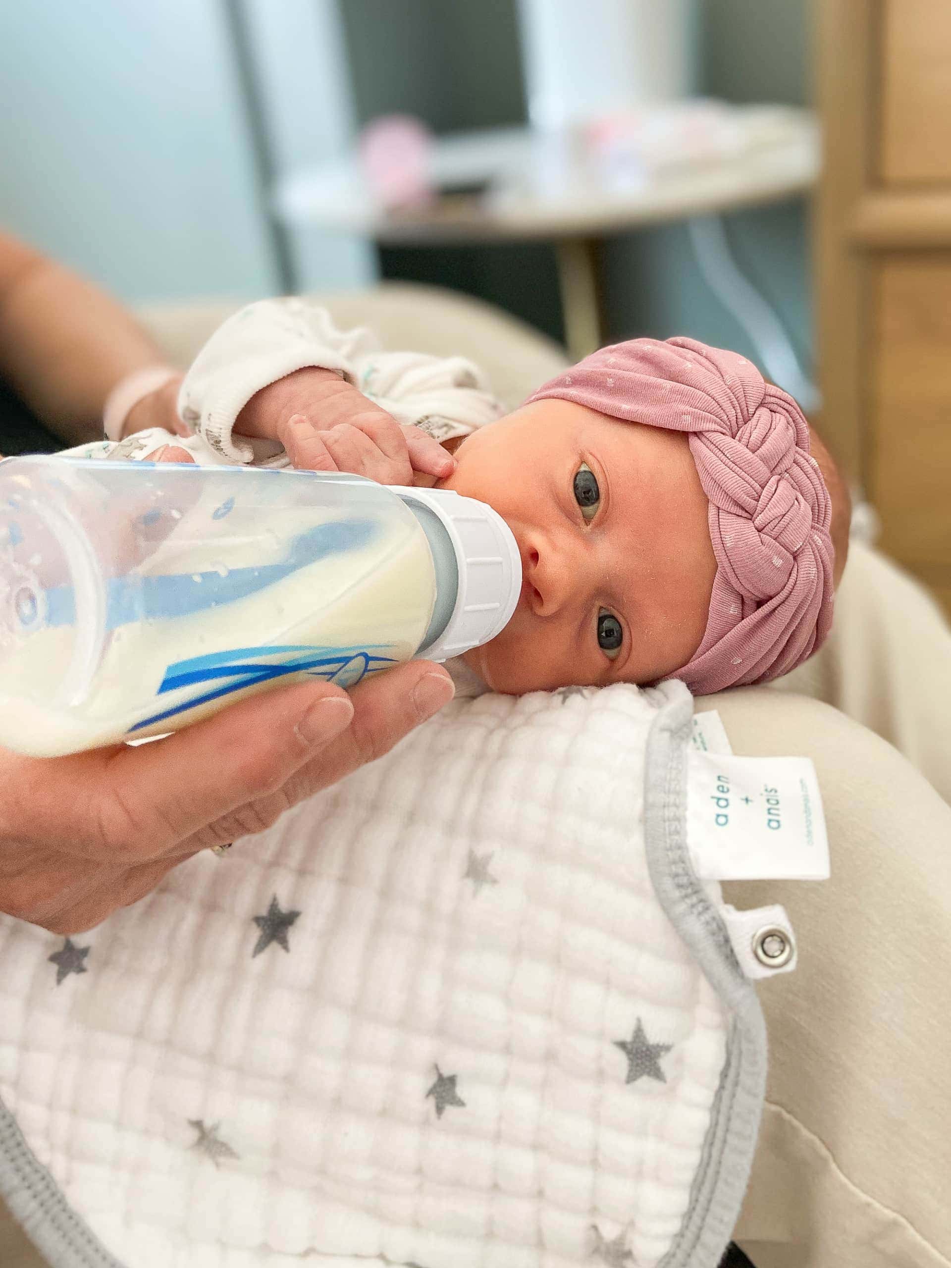 Rory taking a bottle