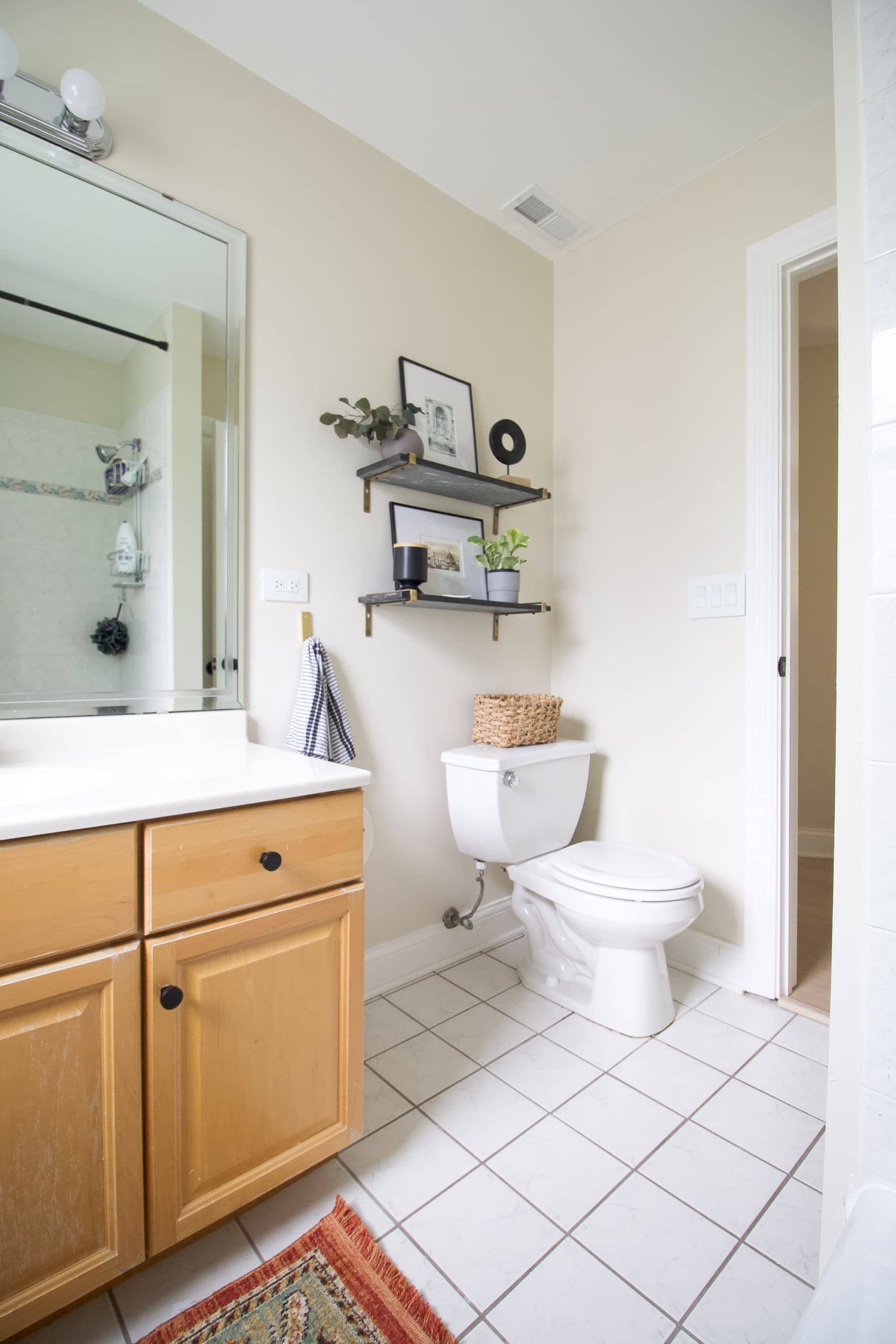 Our guest bathroom before