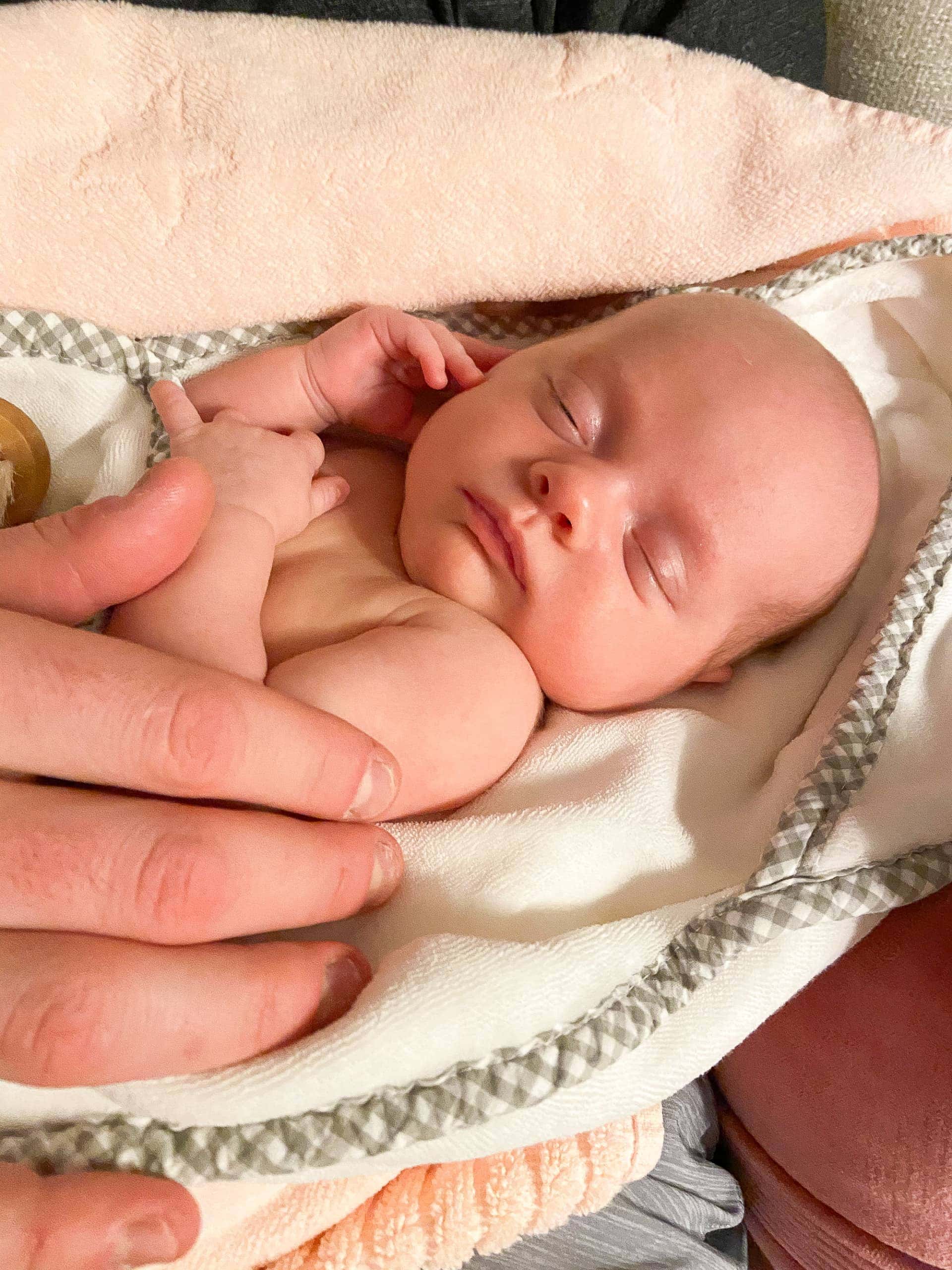 Post bath cuddles with daddy