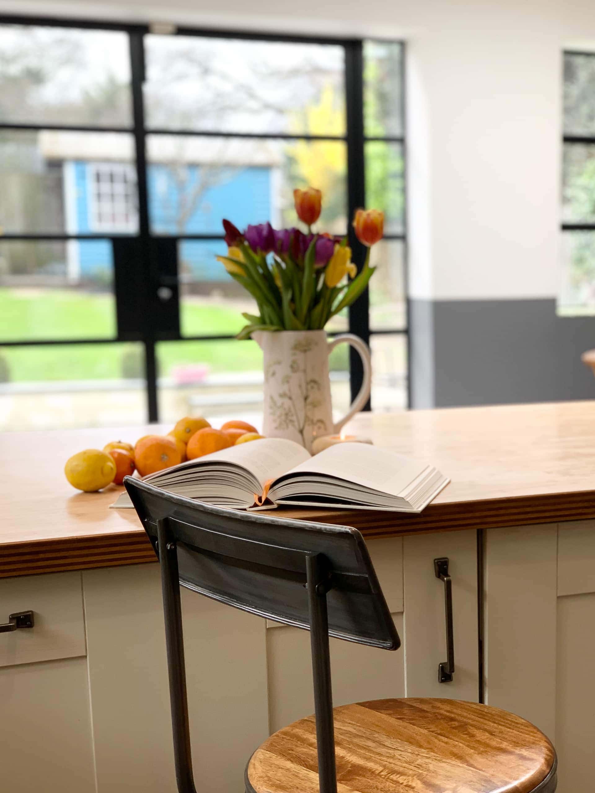 Kitchen island in a UK home