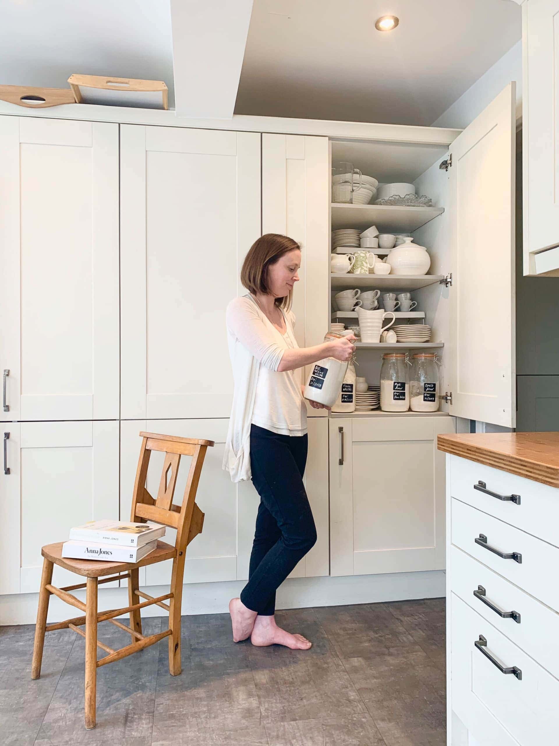 Sarah with her pantry