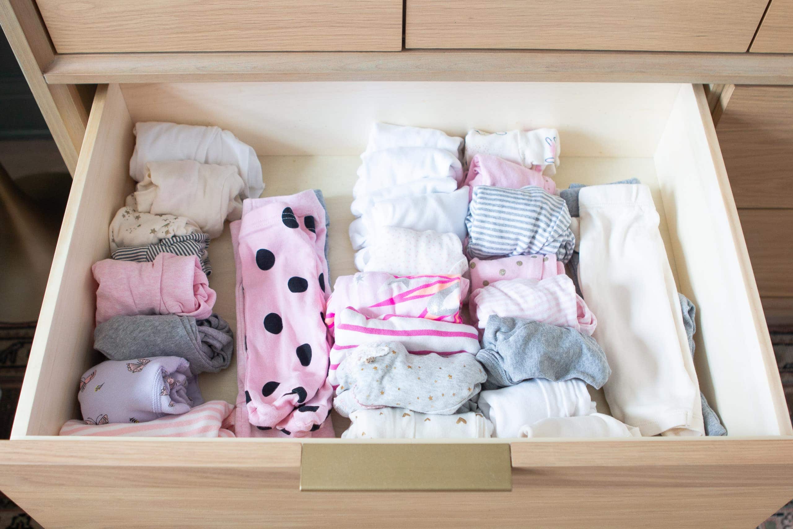 Organizing nursery drawers