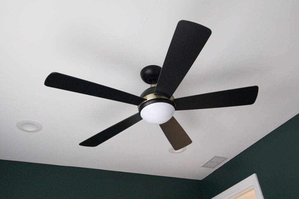 Make sure you dust your ceiling fans during spring cleaning
