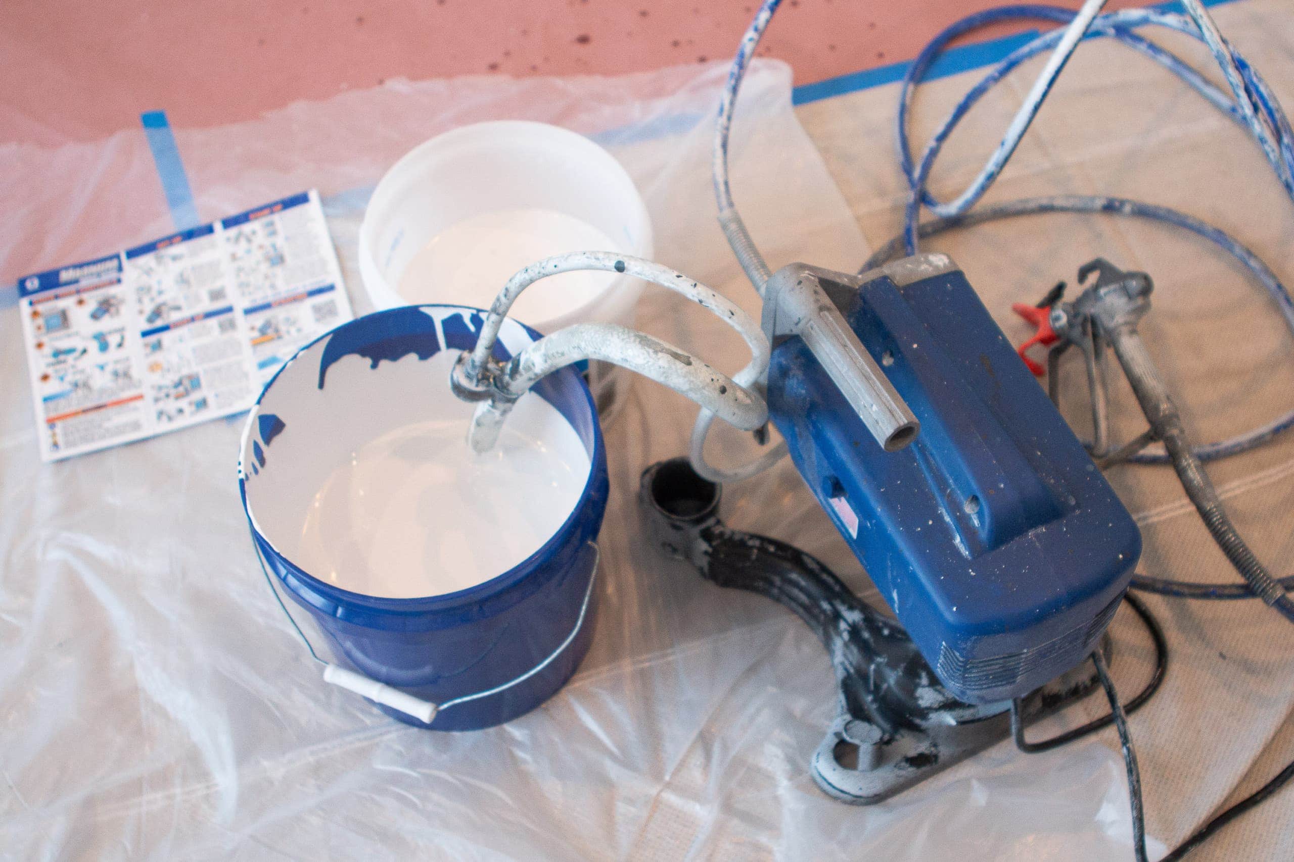 Using a paint sprayer for paint