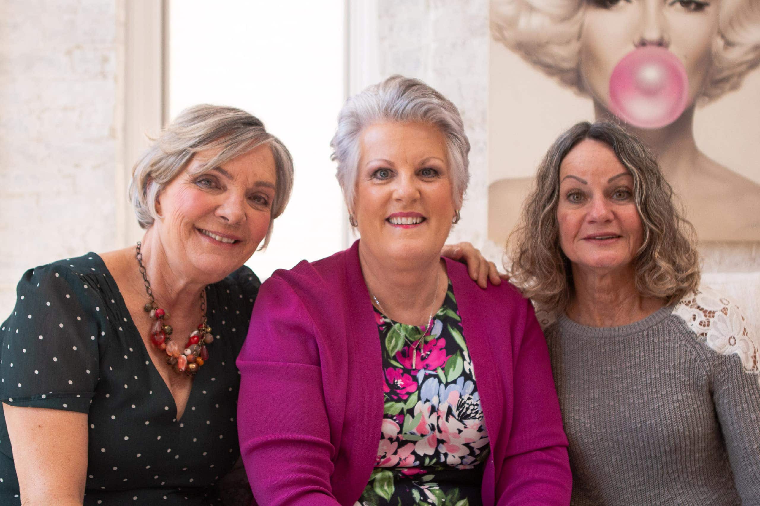 Ladies enjoying the baby shower