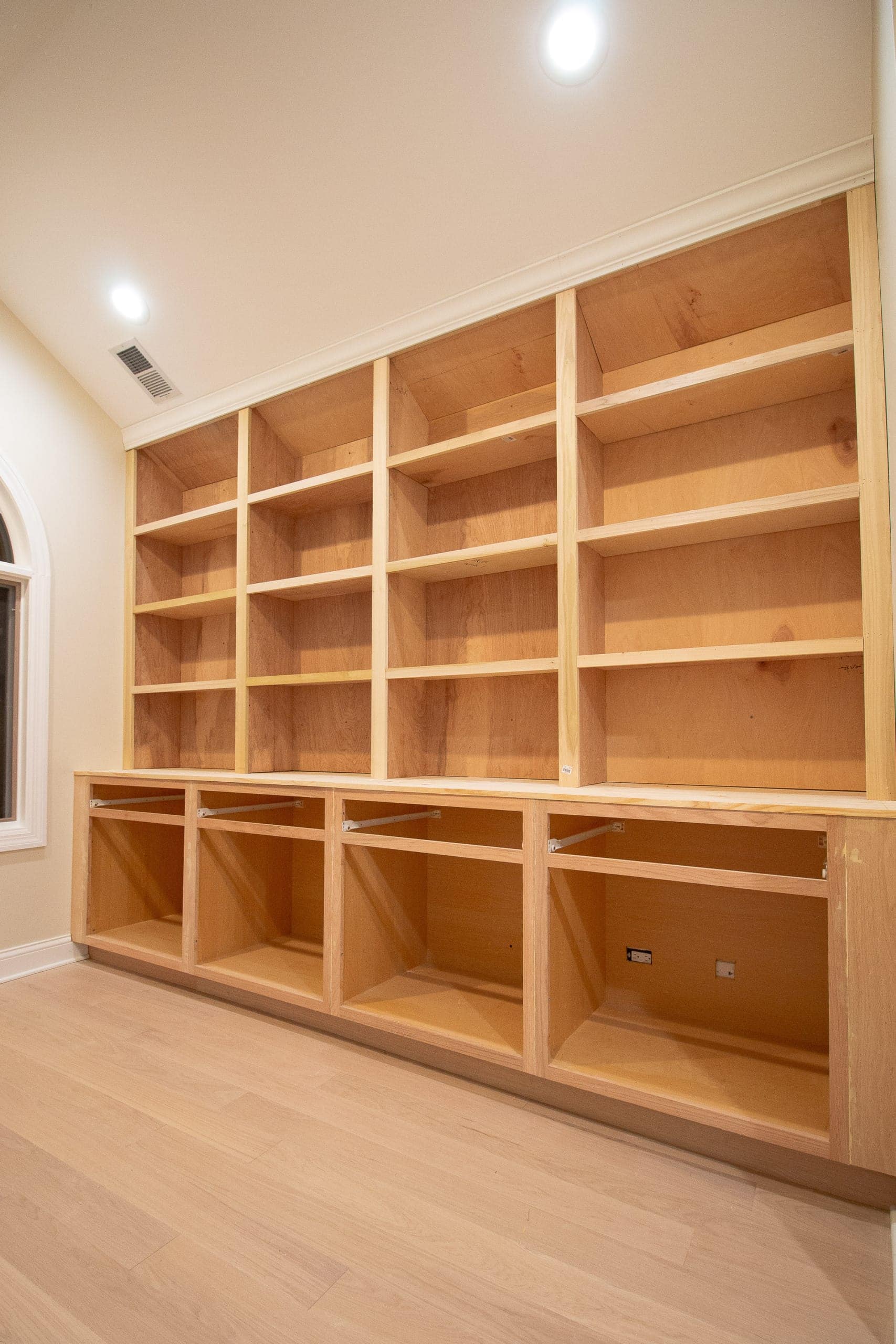 How to DIY bookshelves for built-ins