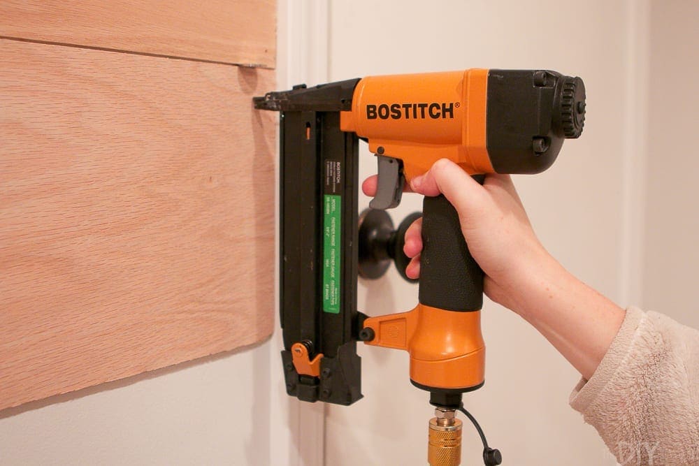 Using a nail gun