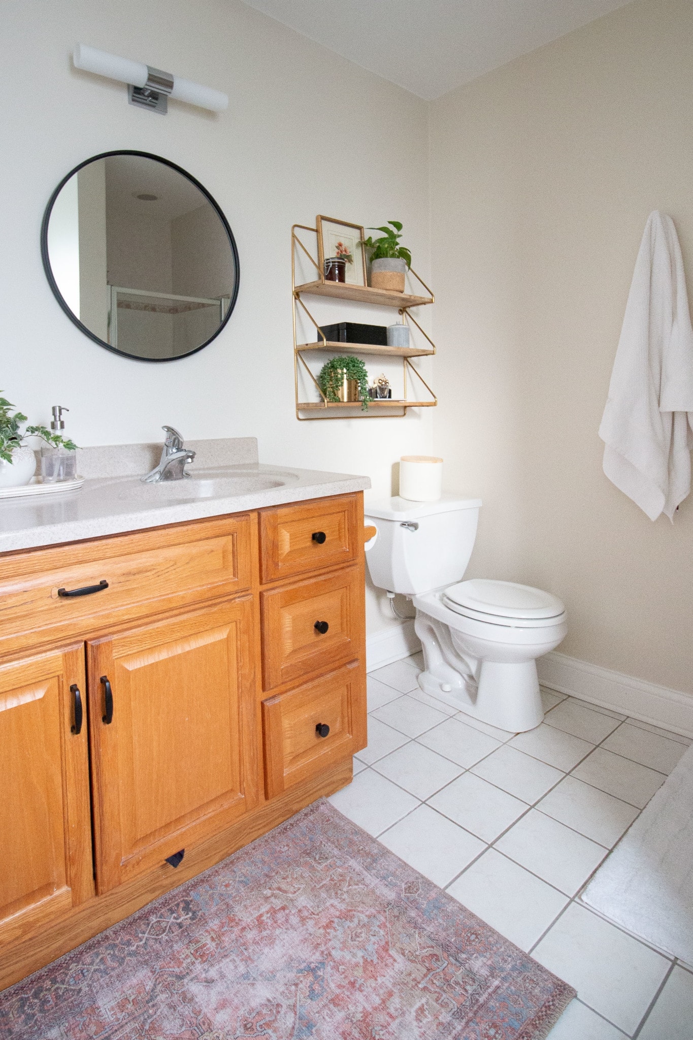 Master bathroom vanity