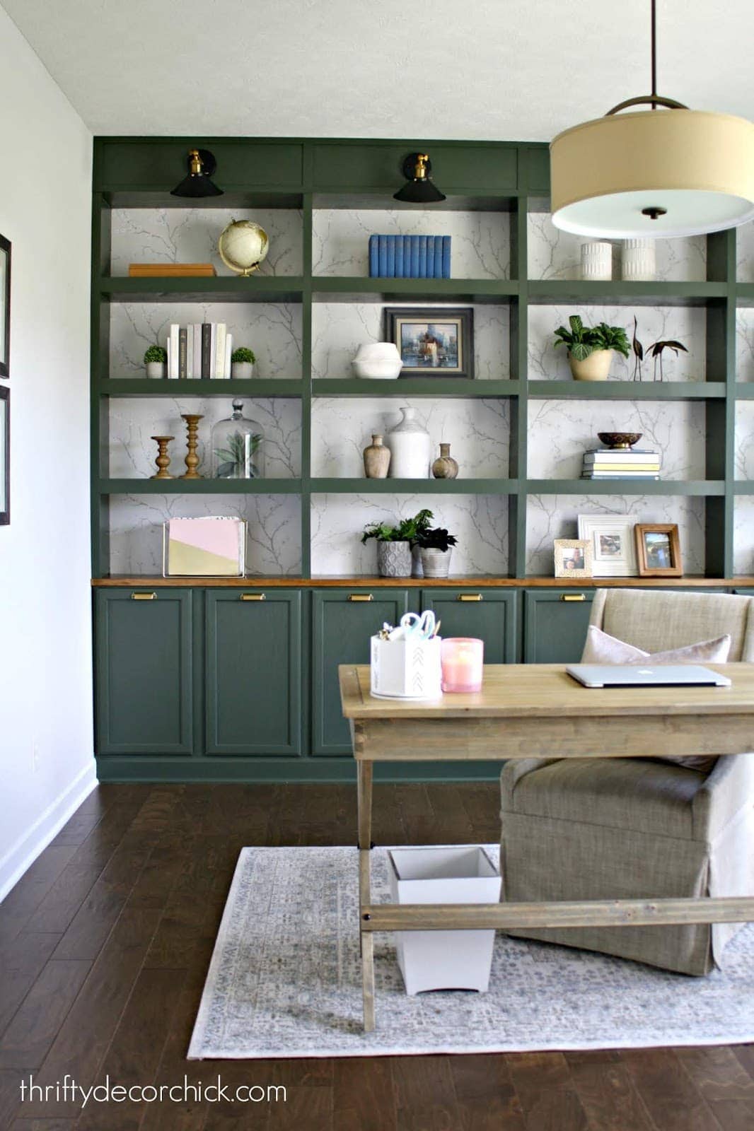 DIY built-ins plan for the home office