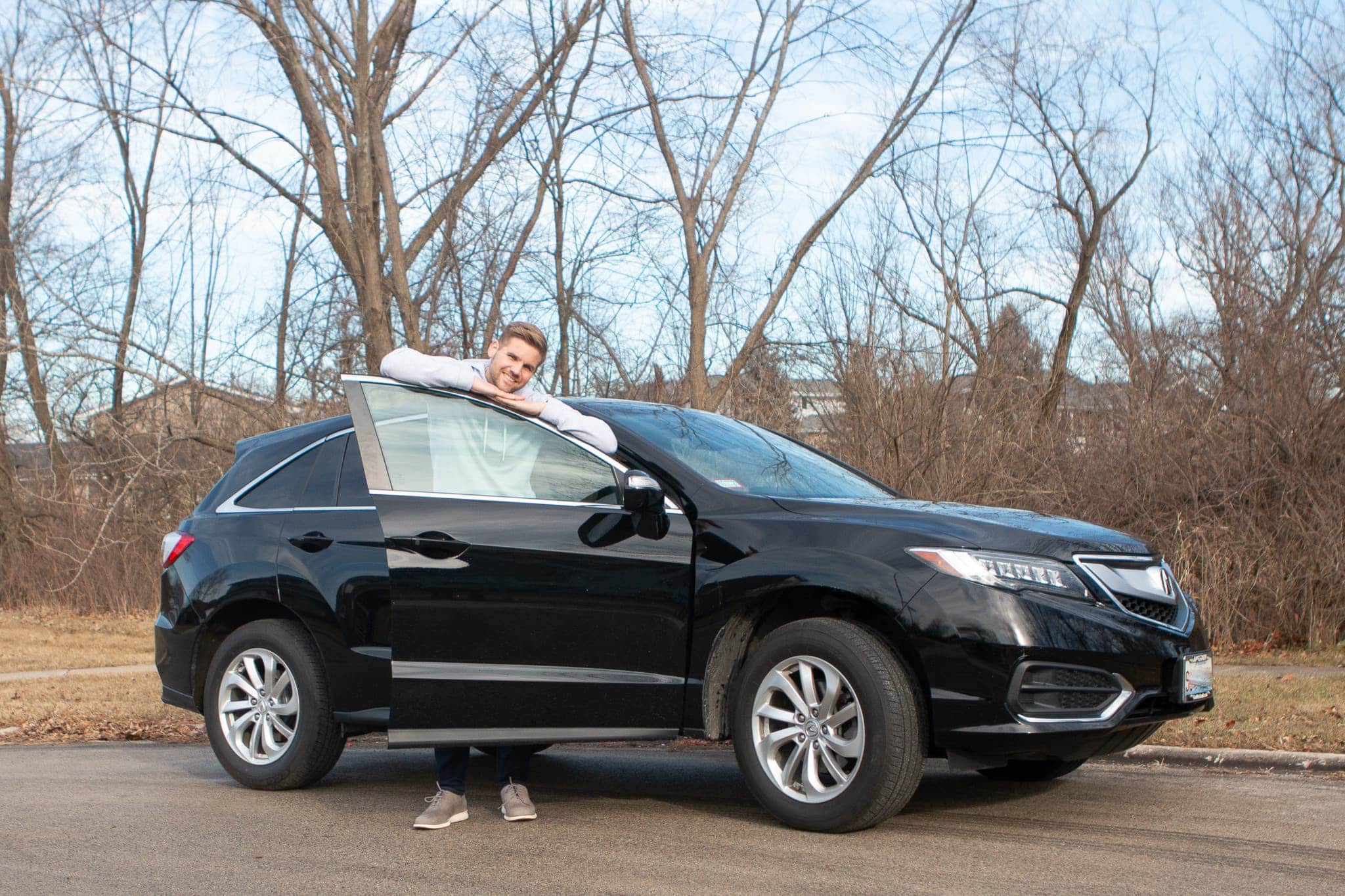 Finn and our new Acura RDX