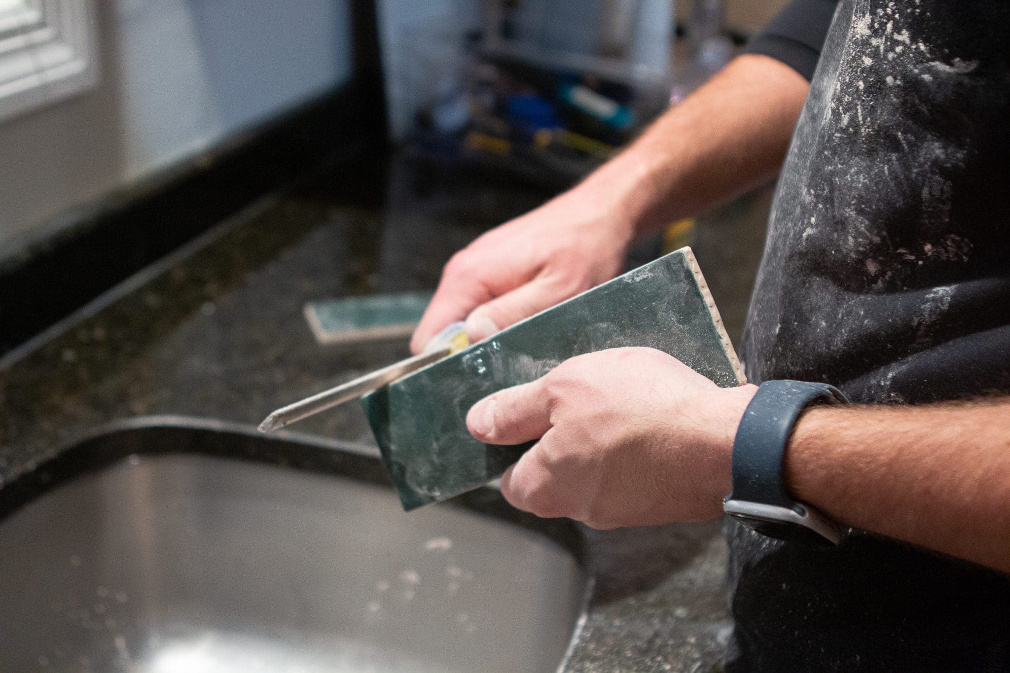 Using a diamond shaver for tile