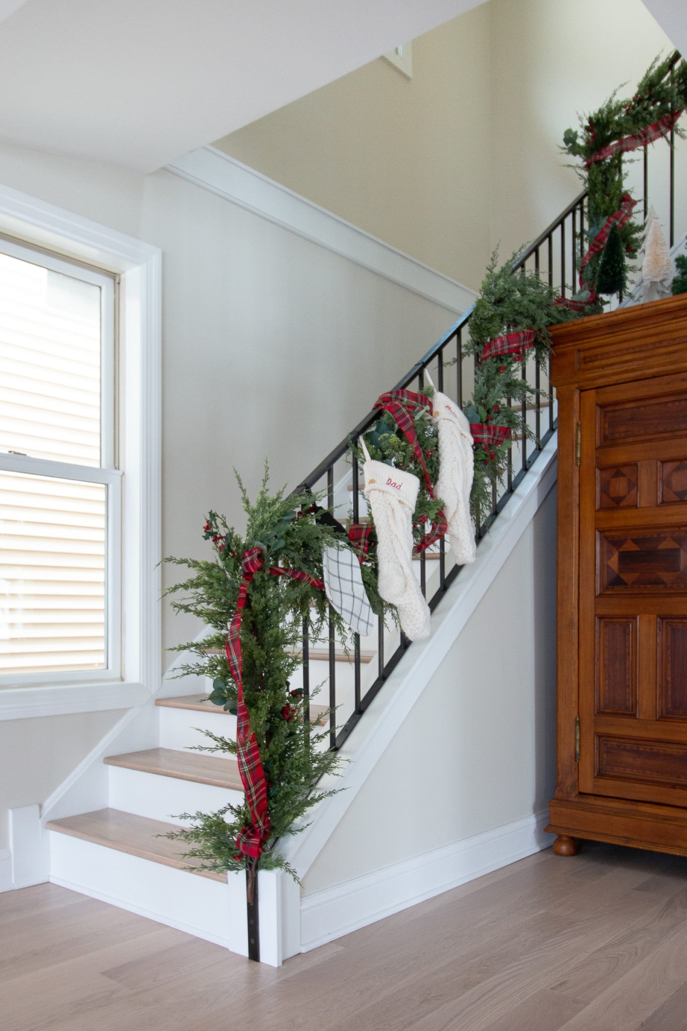 Our Christmas stairwell 