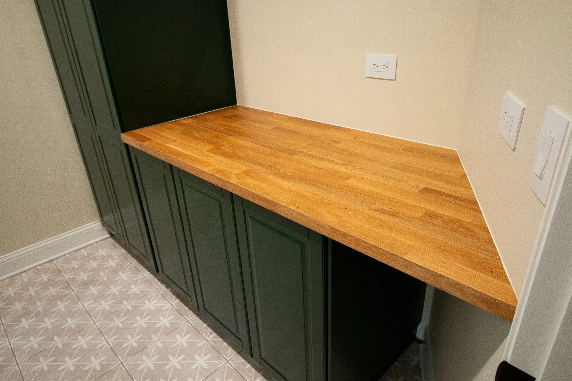 Our new IKEA butcher block countertop