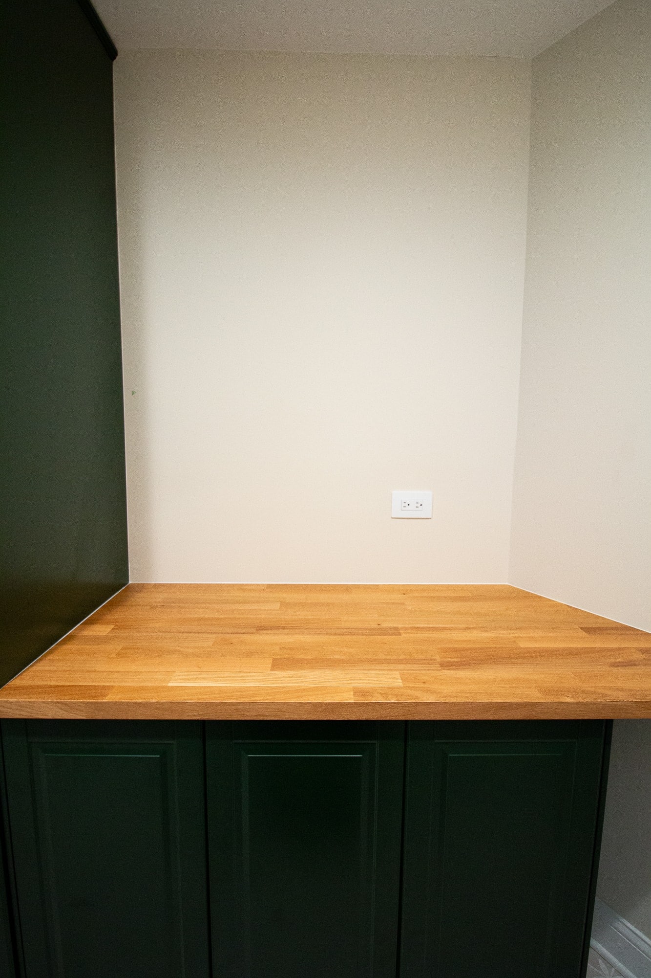 Our IKEA butcher block countertop