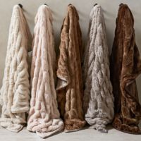 Faux fur throw from Pottery Barn