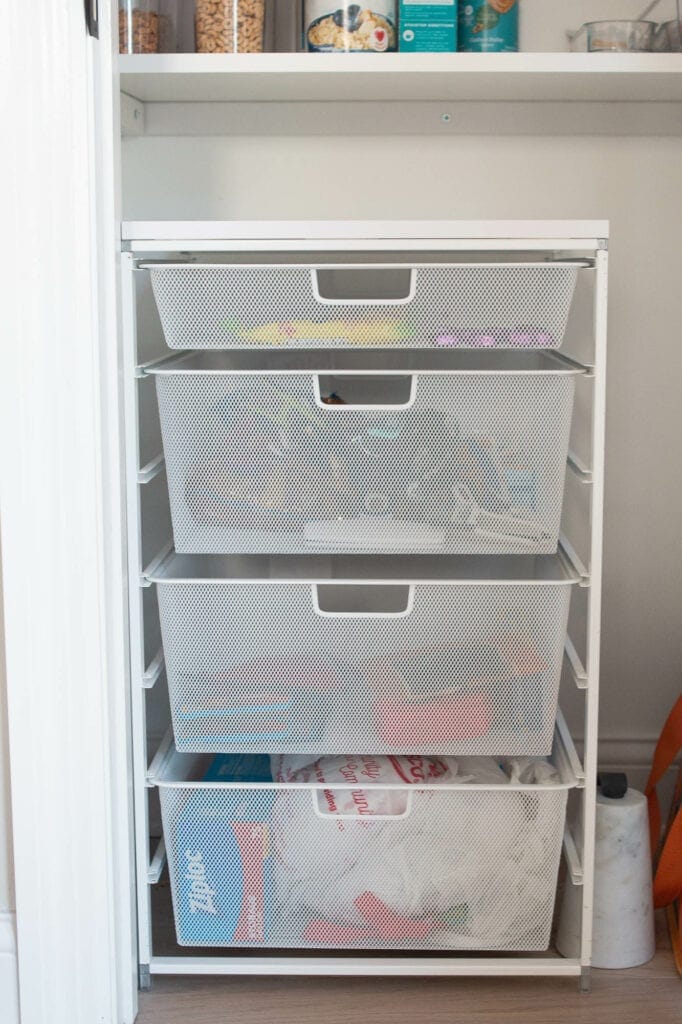 Pull out drawers from The Container Store