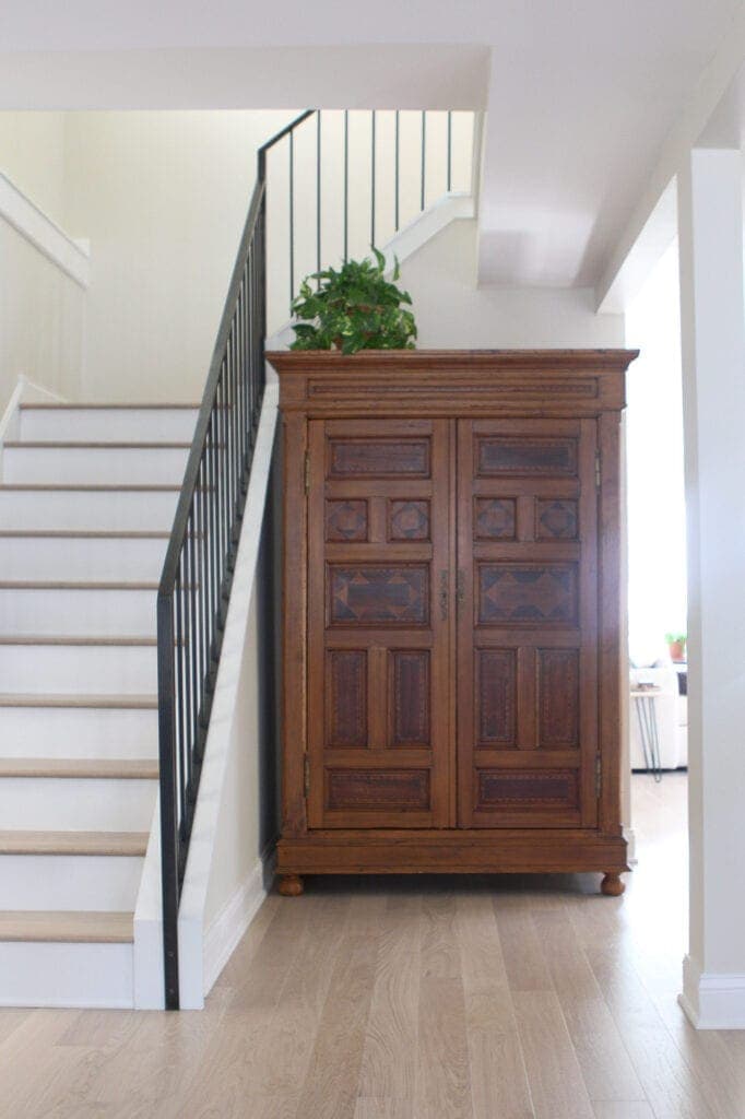 Antique hutch with storage