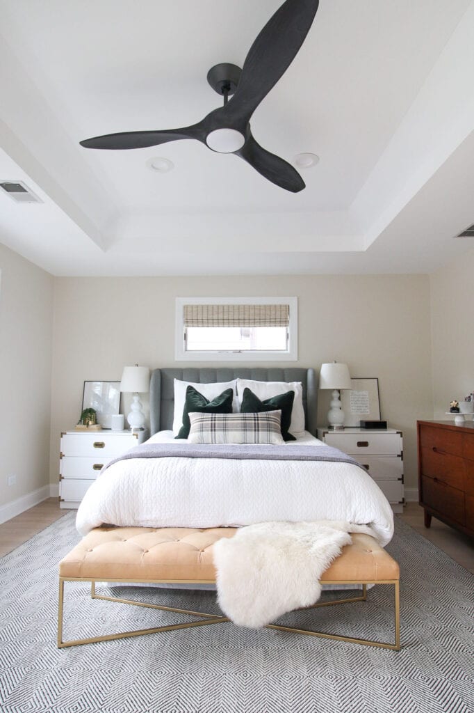 Ceiling fans in the bedroom