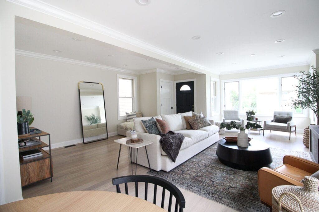 Living room after renovation