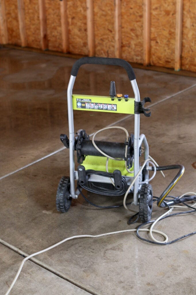 Power washing your garage