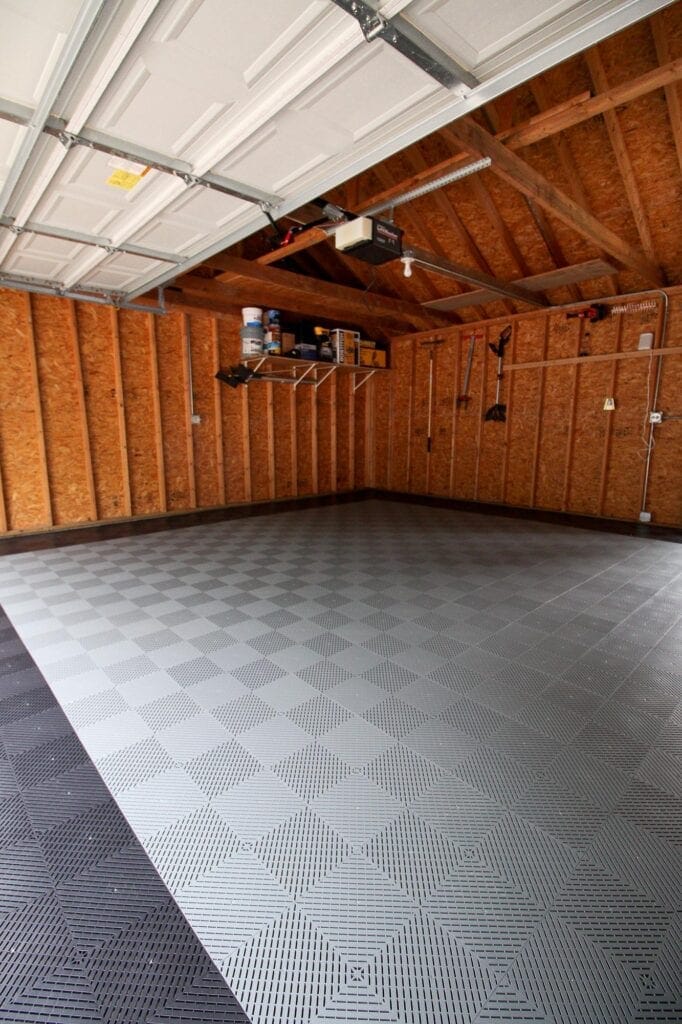 How to install garage floor tiles