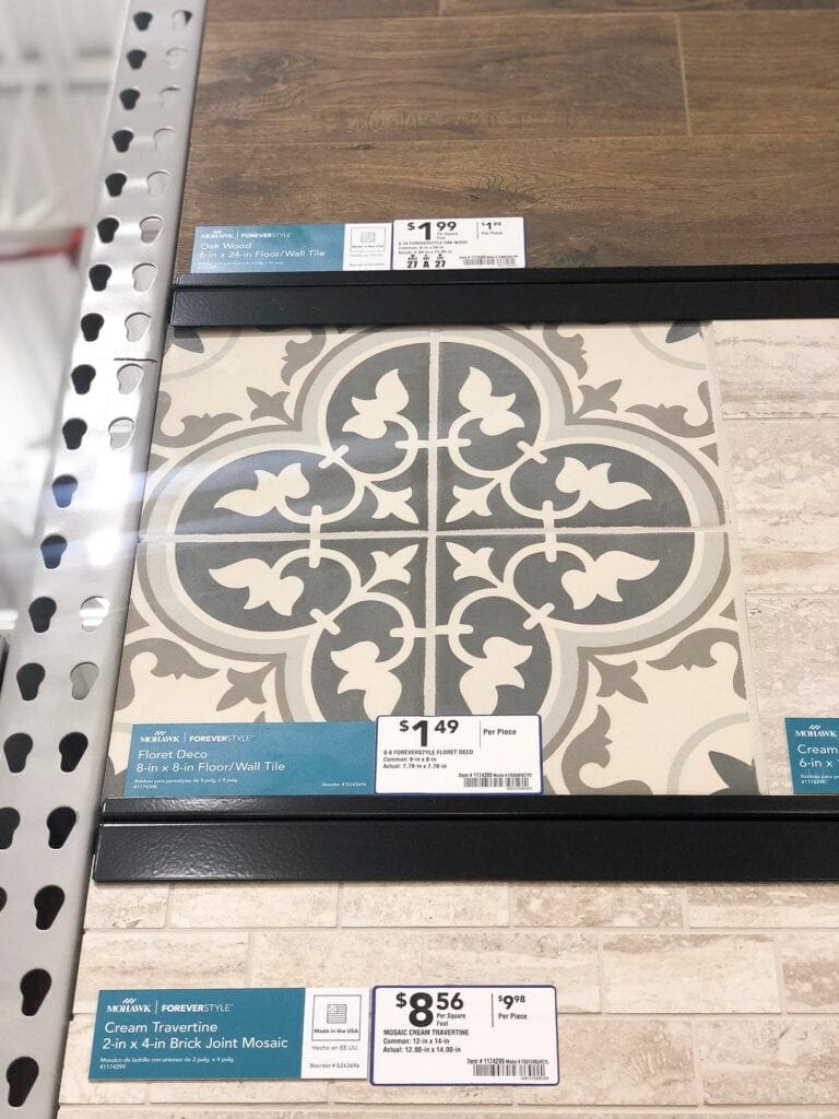 Mohawk patterned floor tile