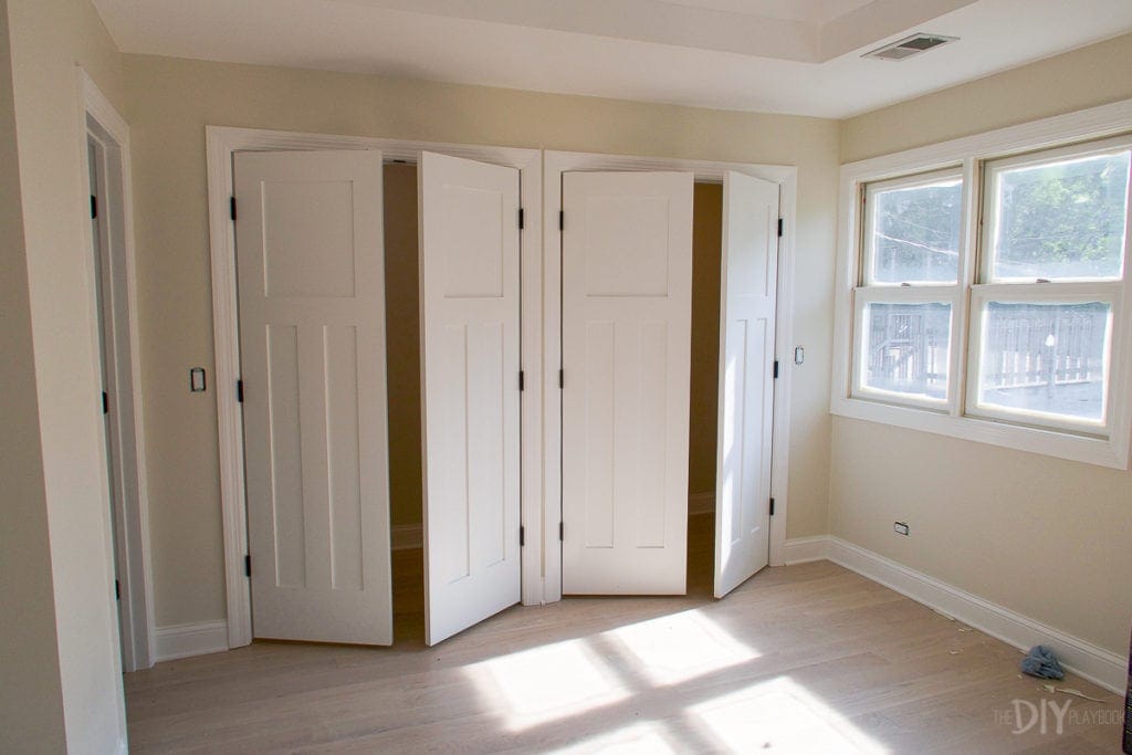 Master bedroom closet before