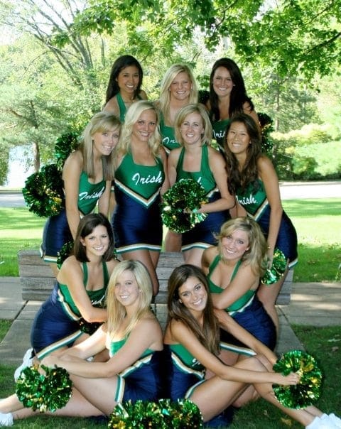 Notre Dame pom squad