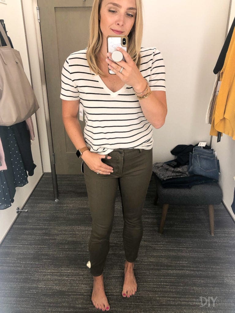 Green denim from Nordstrom